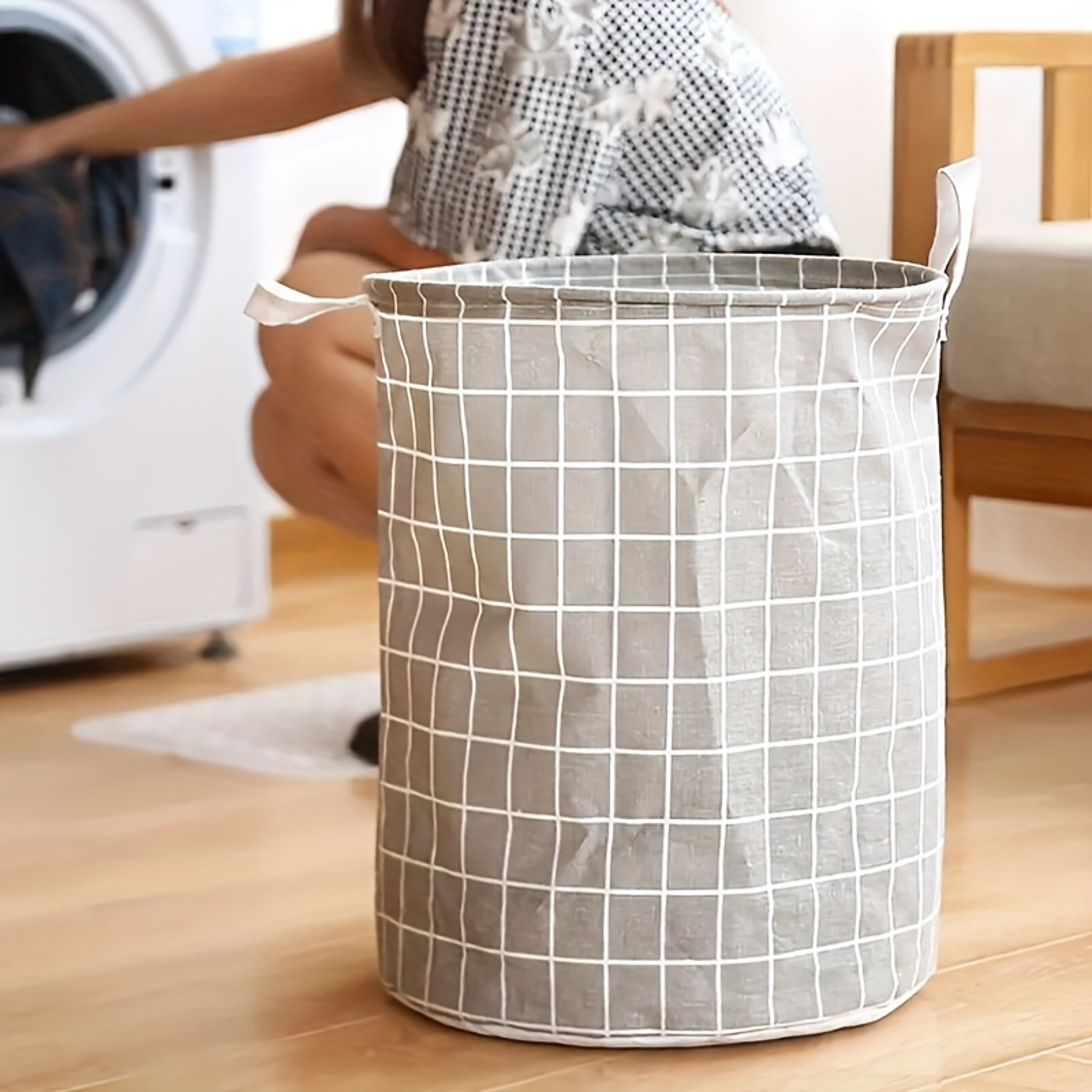 Foldable Laundry Basket Waterproof Clothes Hamper And Toy Storage Basket 10