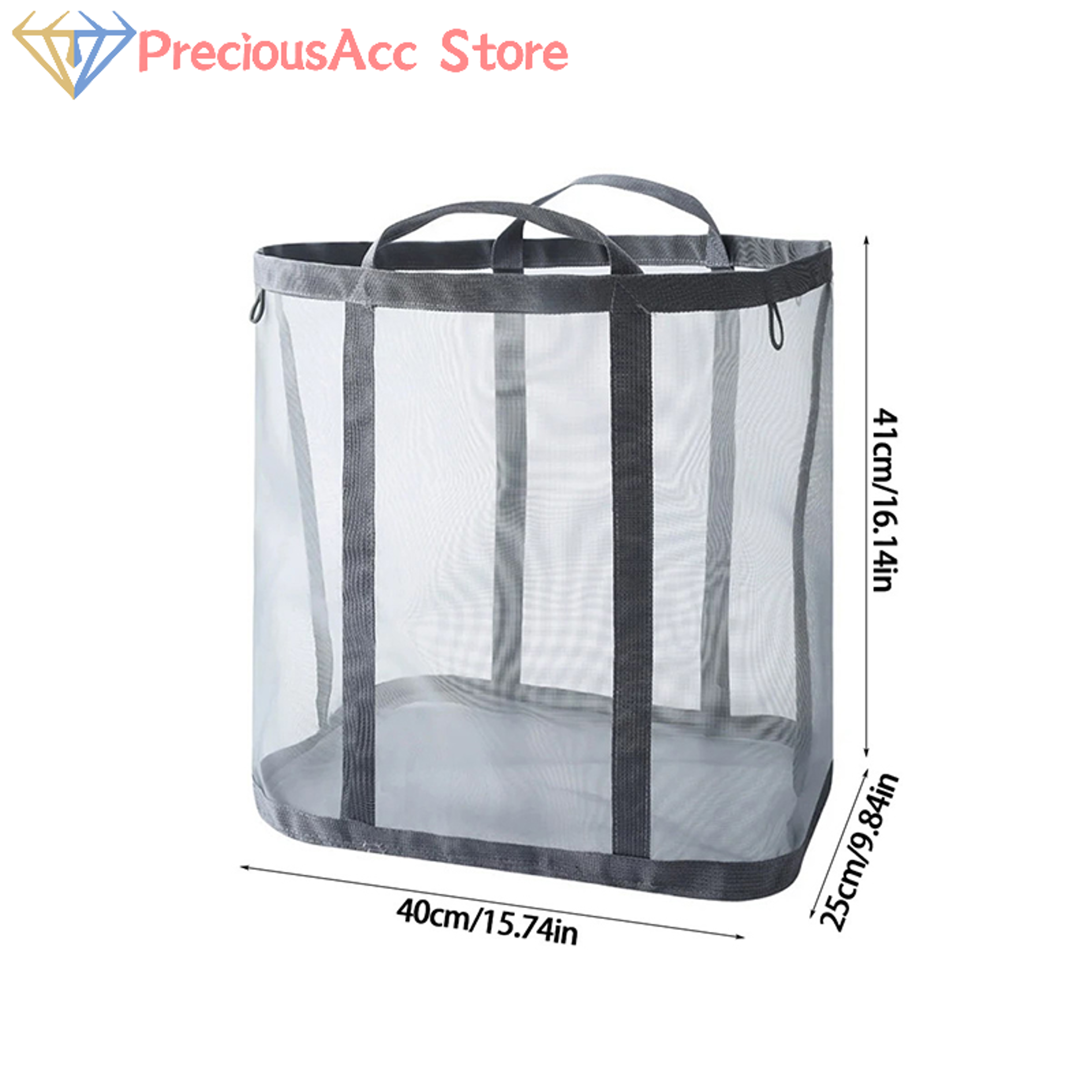 Collapsible Laundry Hamper With Reinforced Handles Foldable Clothes Basket 3