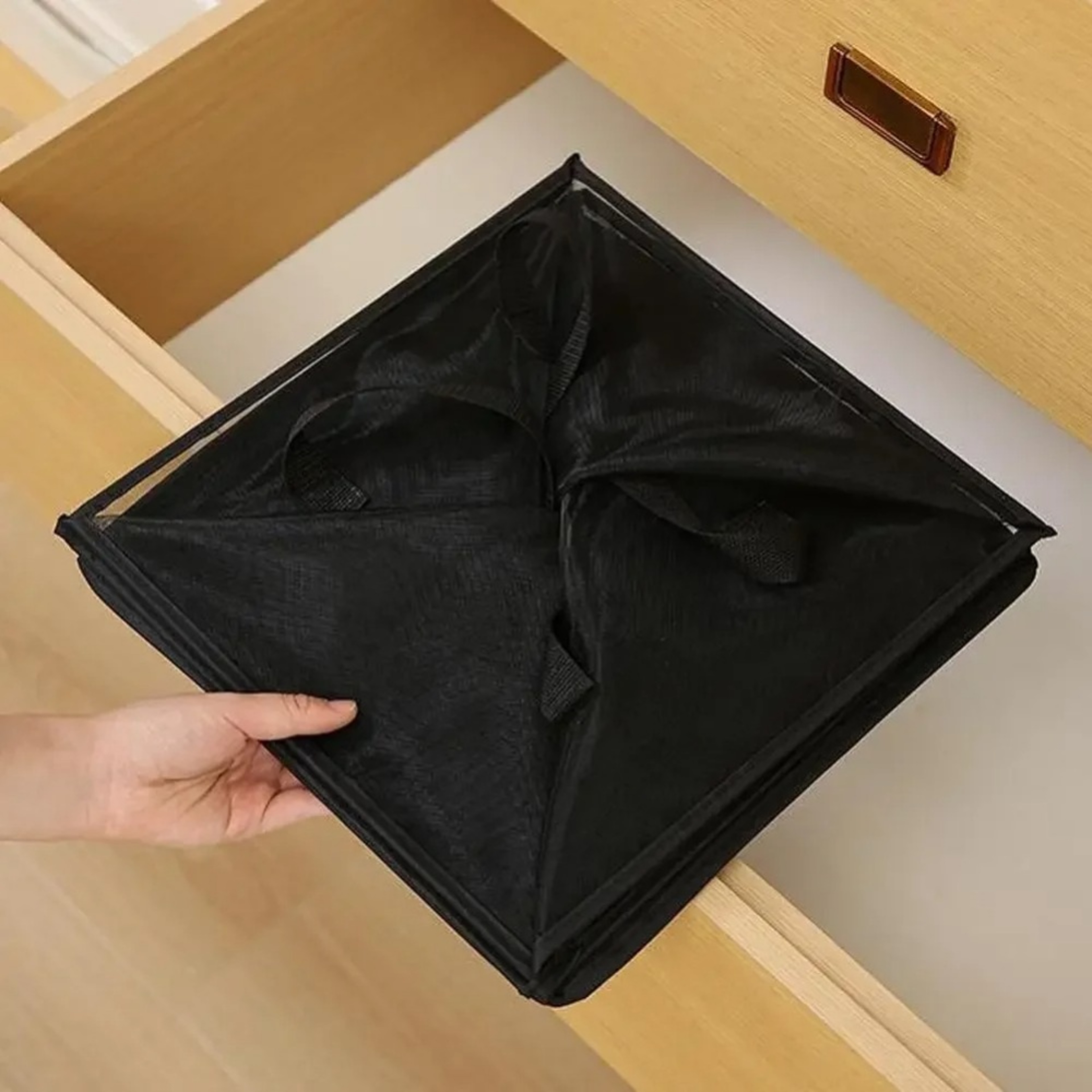Large Mesh Laundry Hamper With Reinforced Handles Foldable Collapsible Laundry Basket 6
