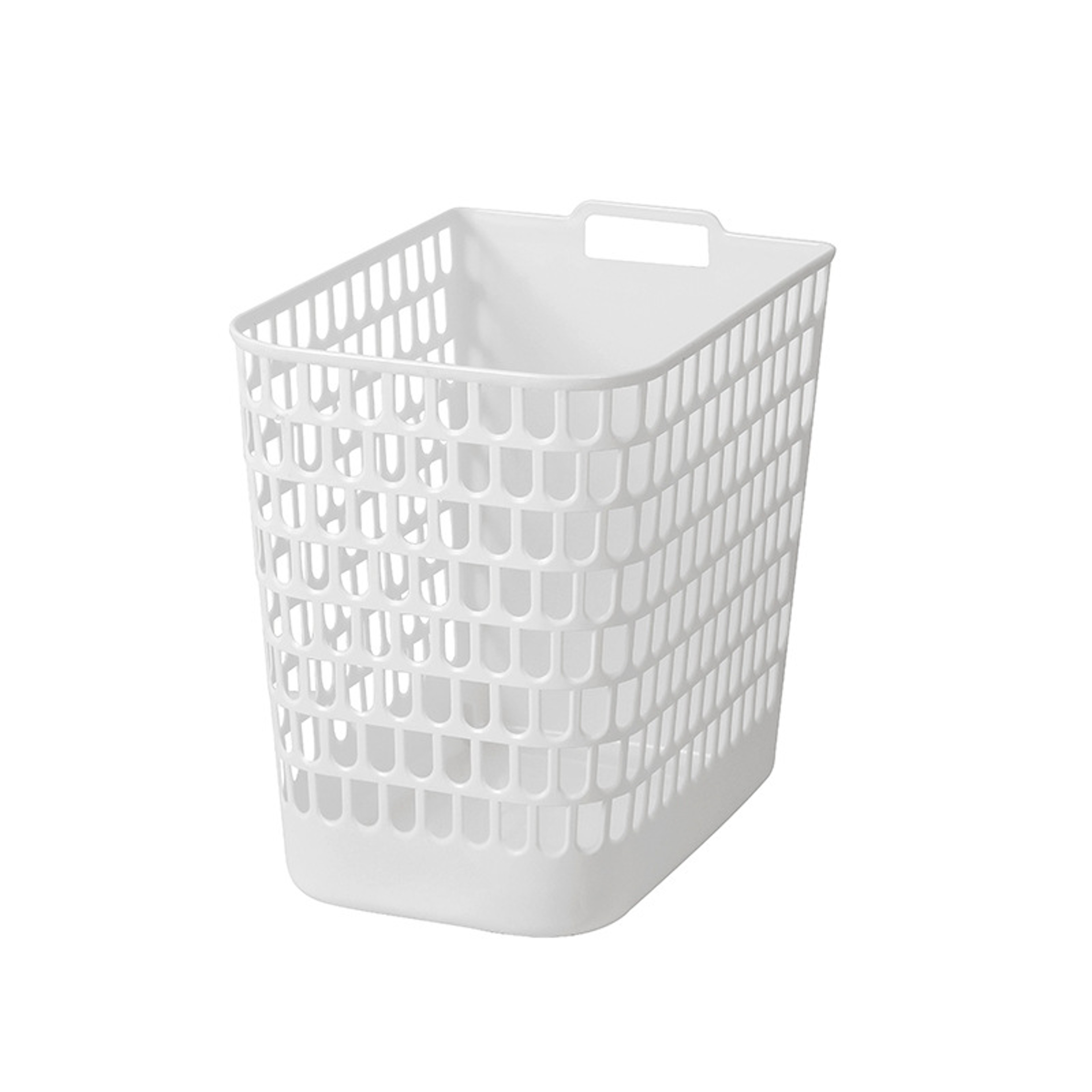 Large Wall Mounted Laundry Basket Space Saving Plastic Storage Organizer 0