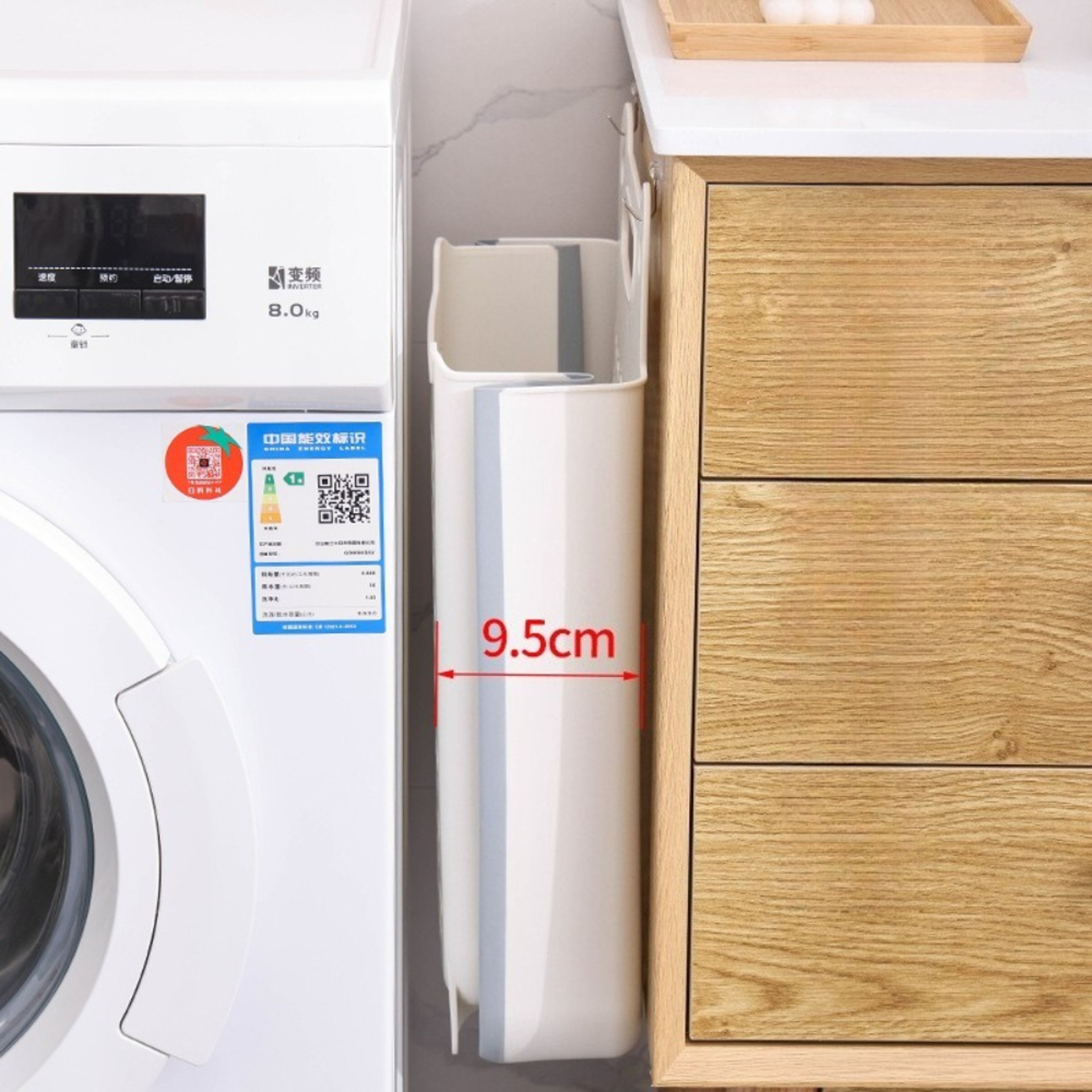 Nordic Wall Mounted Laundry Basket Foldable Space Saving Hamper 8