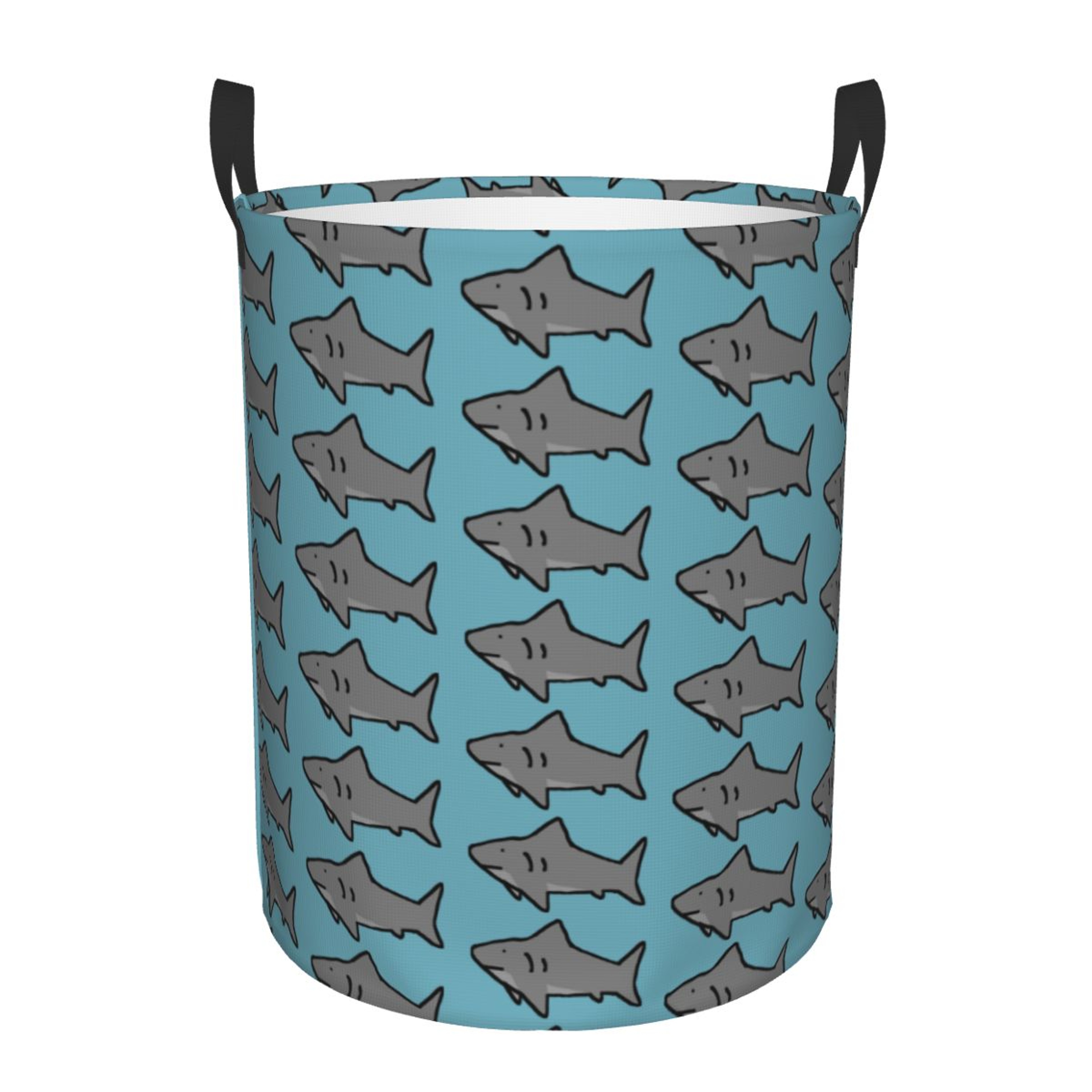 Foldable Shark Laundry Hamper Waterproof Basket For Clothes And Toy Storage 7