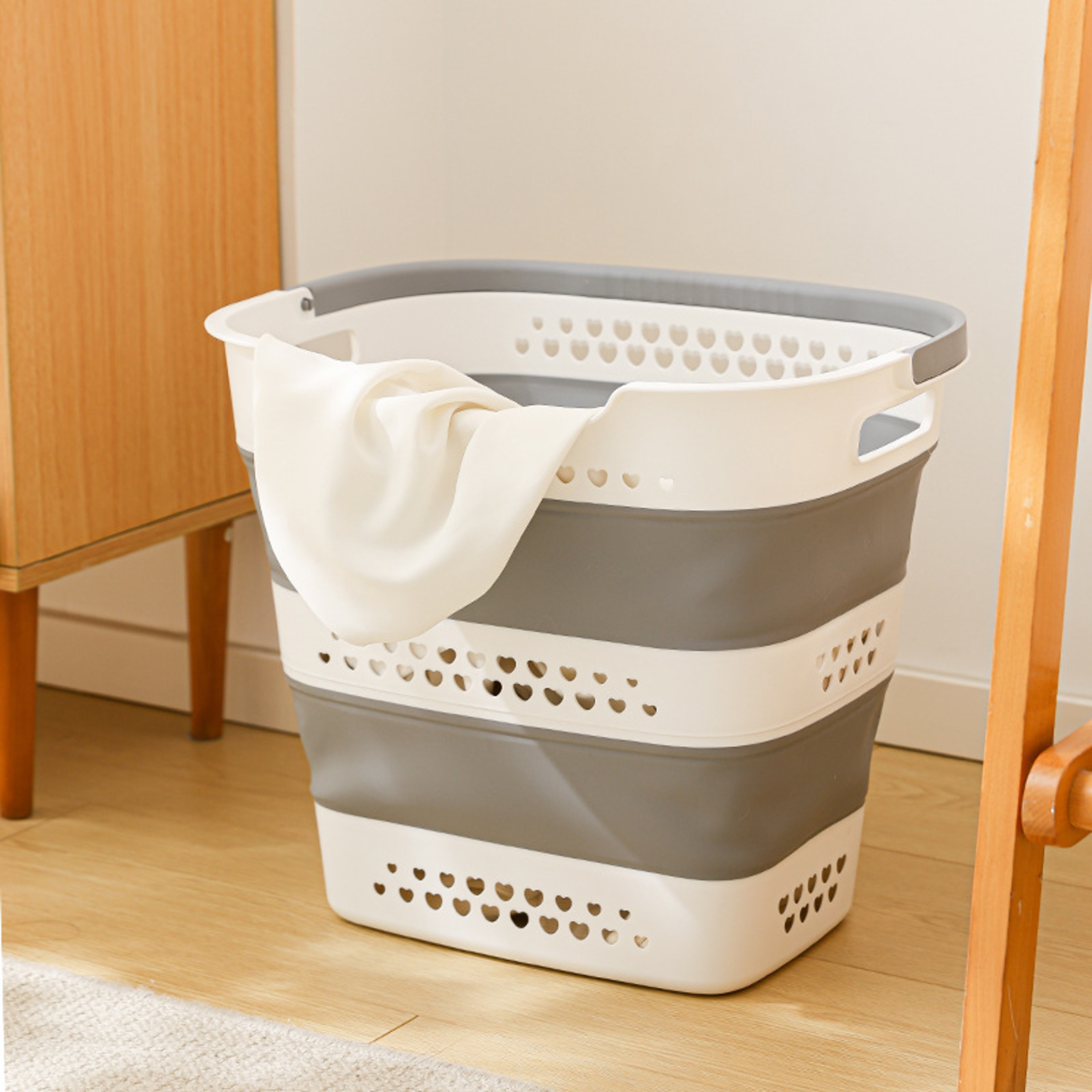 Collapsible Laundry Basket Foldable Space Saving Hamper For Home And Travel 1