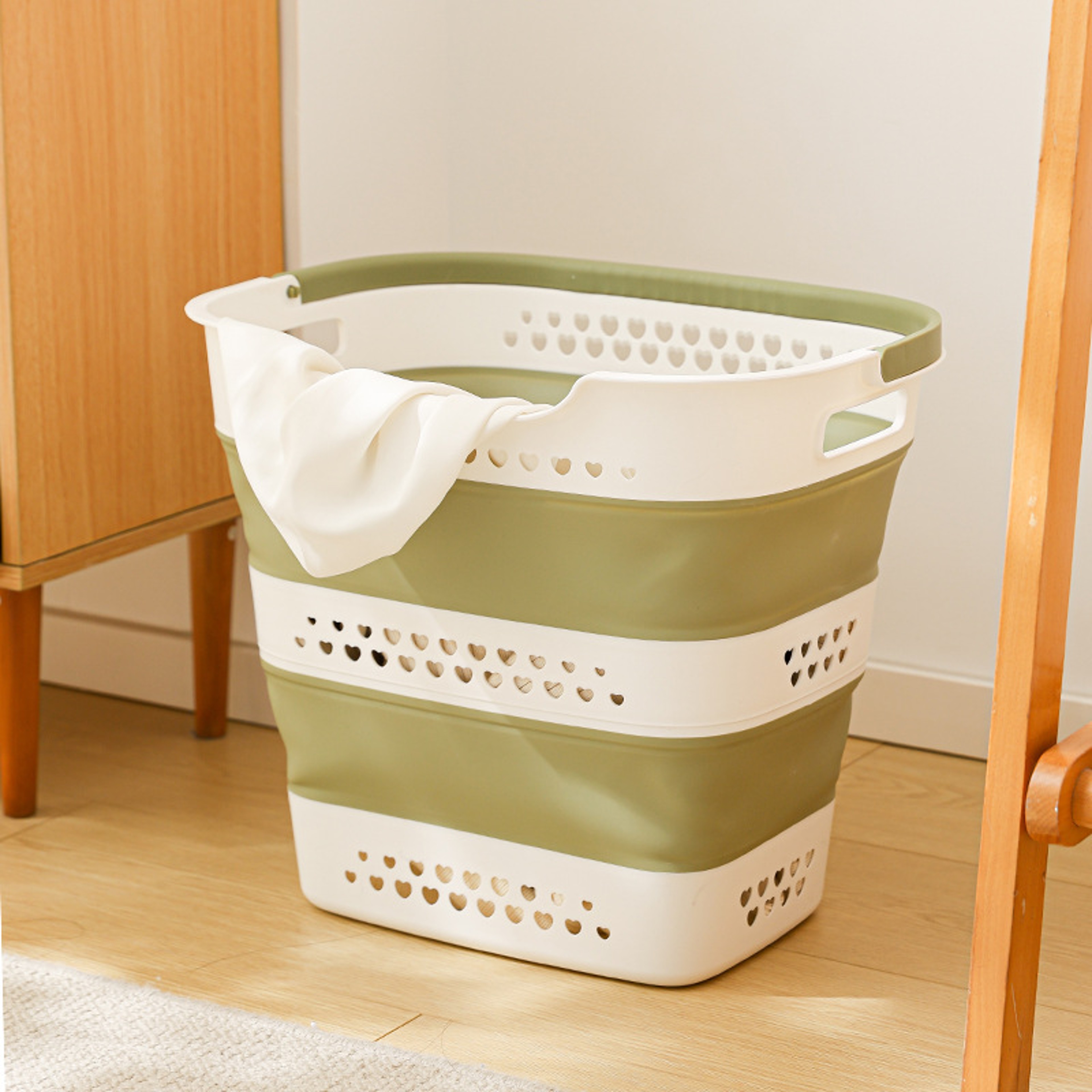 Collapsible Laundry Basket Foldable Space Saving Hamper For Home And Travel 2