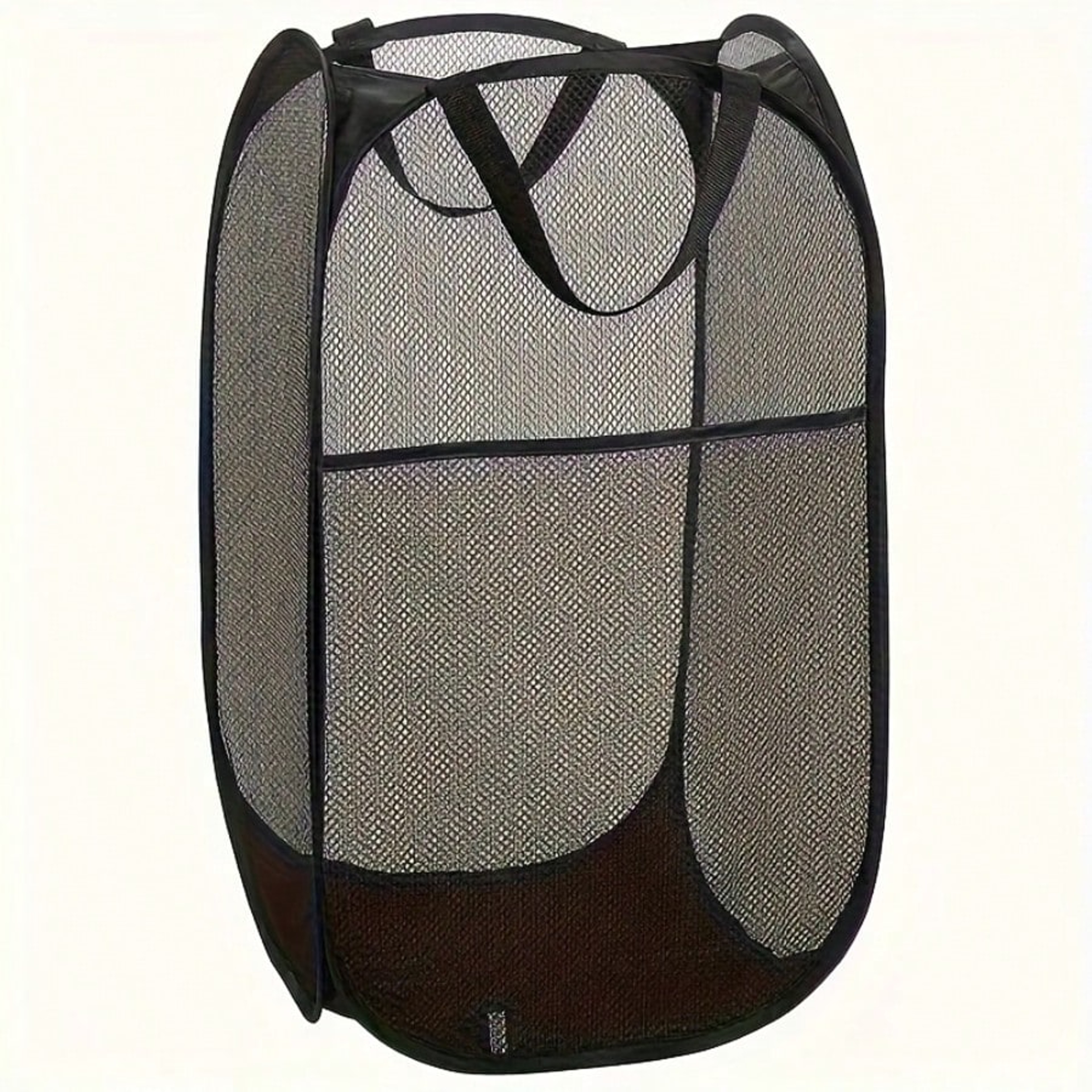 Foldable Laundry Basket Large Mesh Laundry Hamper Space Saving Storage Bin – view 7
