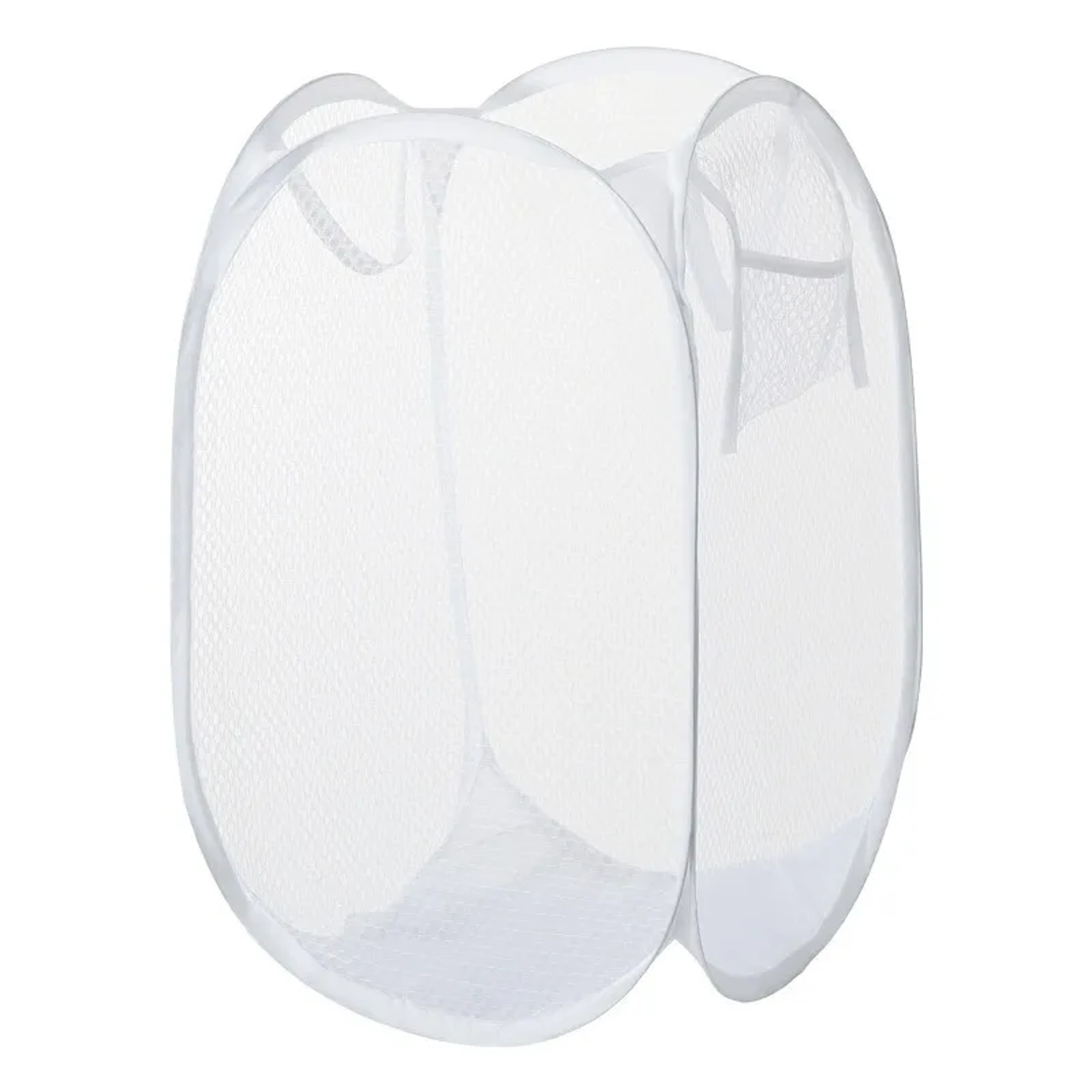 Space Saving Collapsible Laundry Basket Pop Up Mesh Hamper For Home And Travel 2
