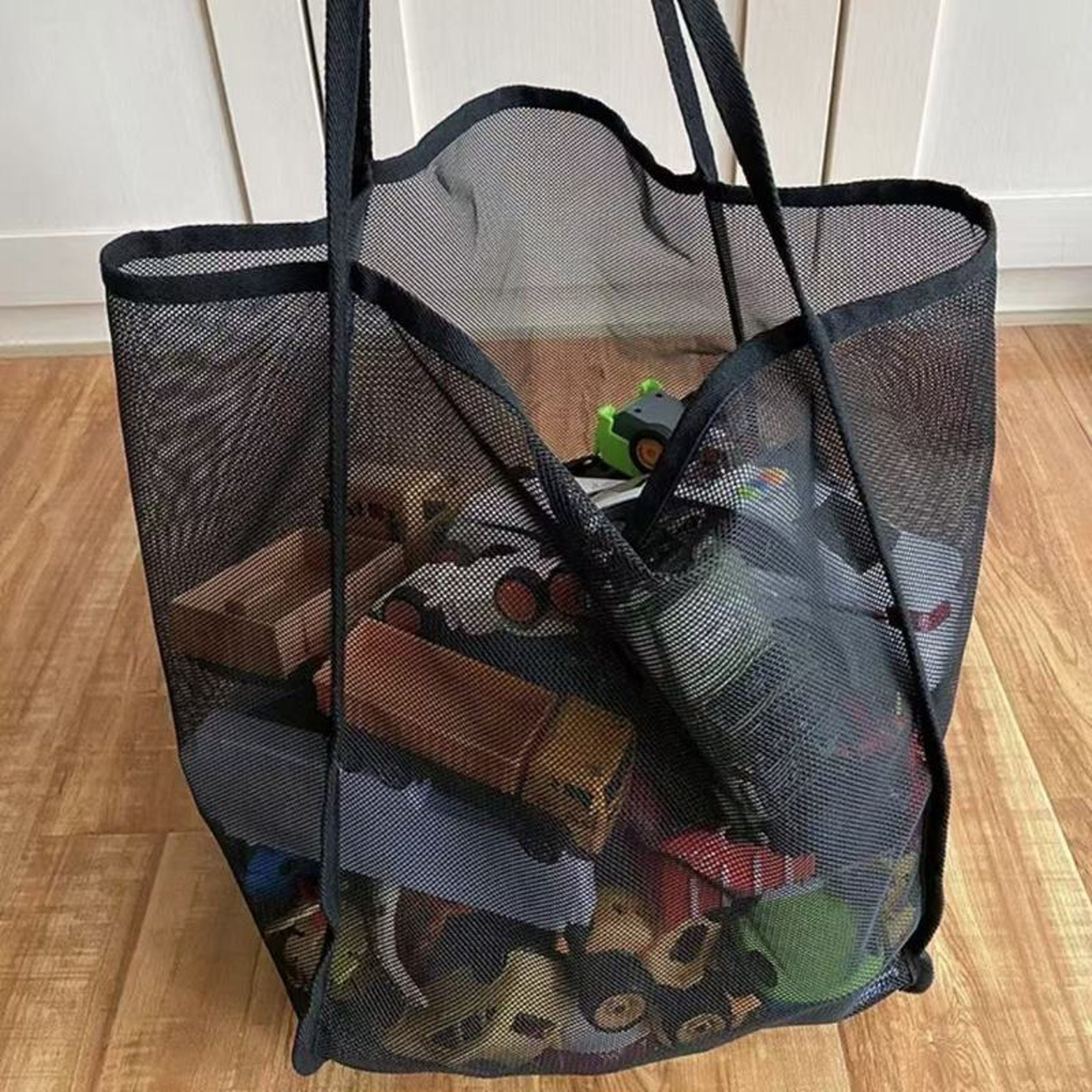 Kids Beach Bag Reusable Beach Toy Storage And Swimming Tote 8