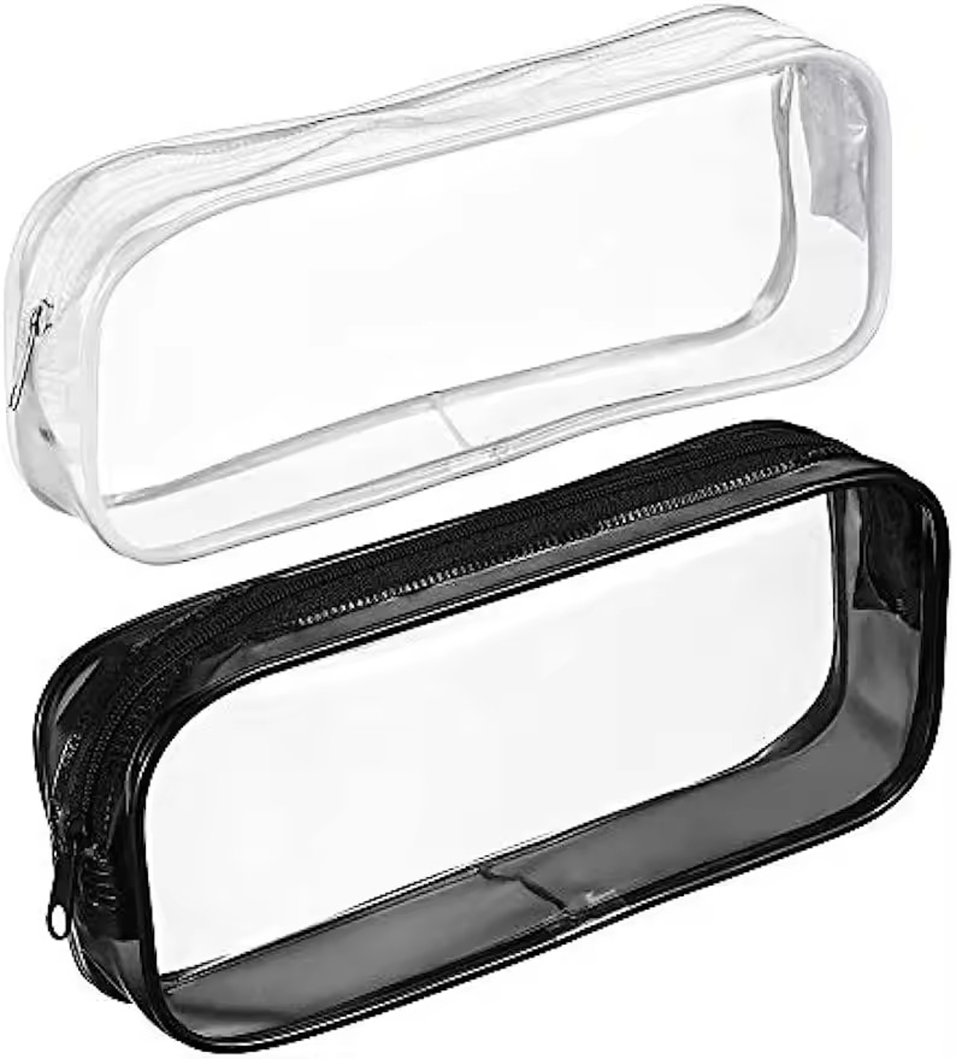 ClearView Transparent Pencil Case Large Capacity Waterproof Stationery And Makeup Pouch 0