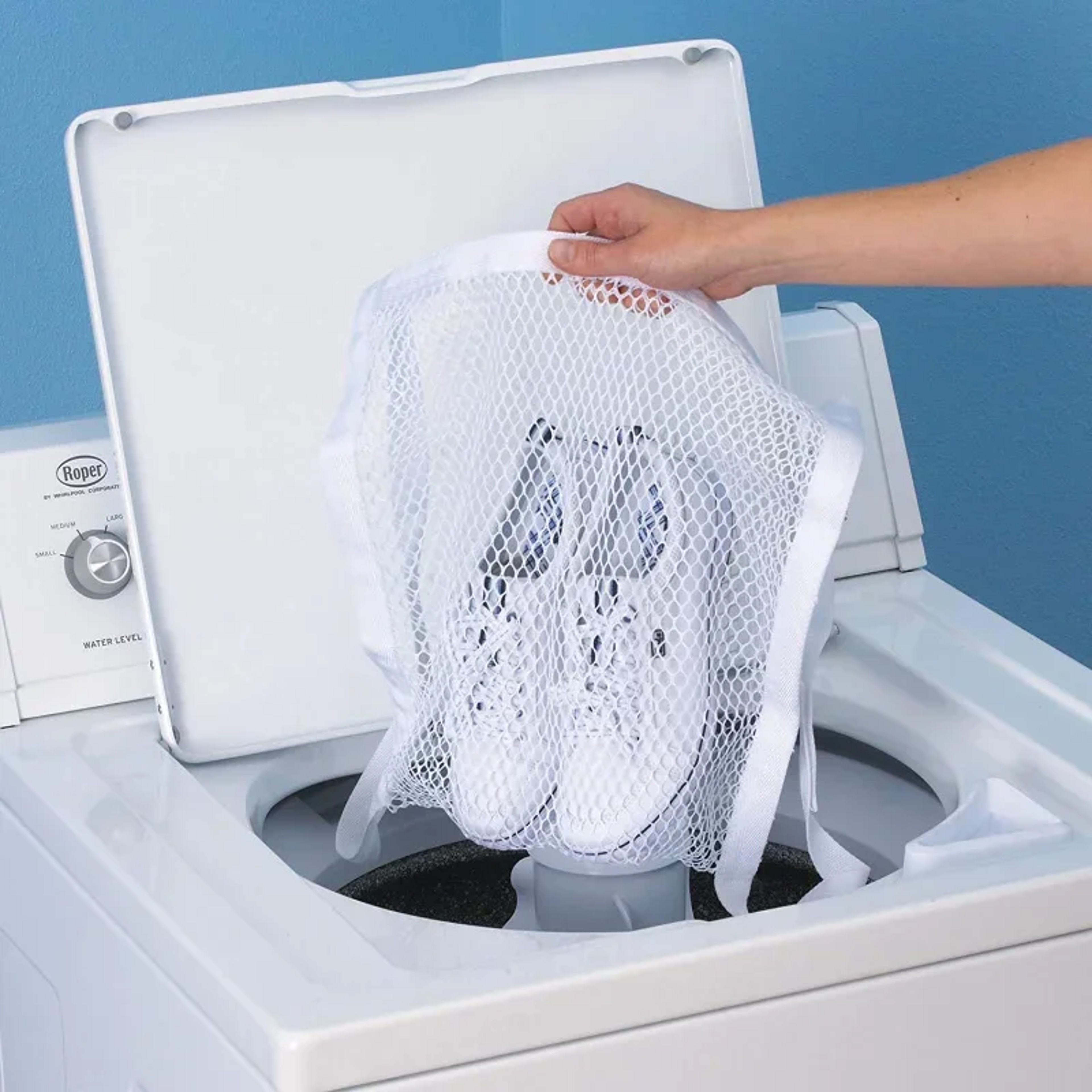 Sneaker Dryer Bag with Elastic Straps and Mesh Shoe Drying Holder – view 4