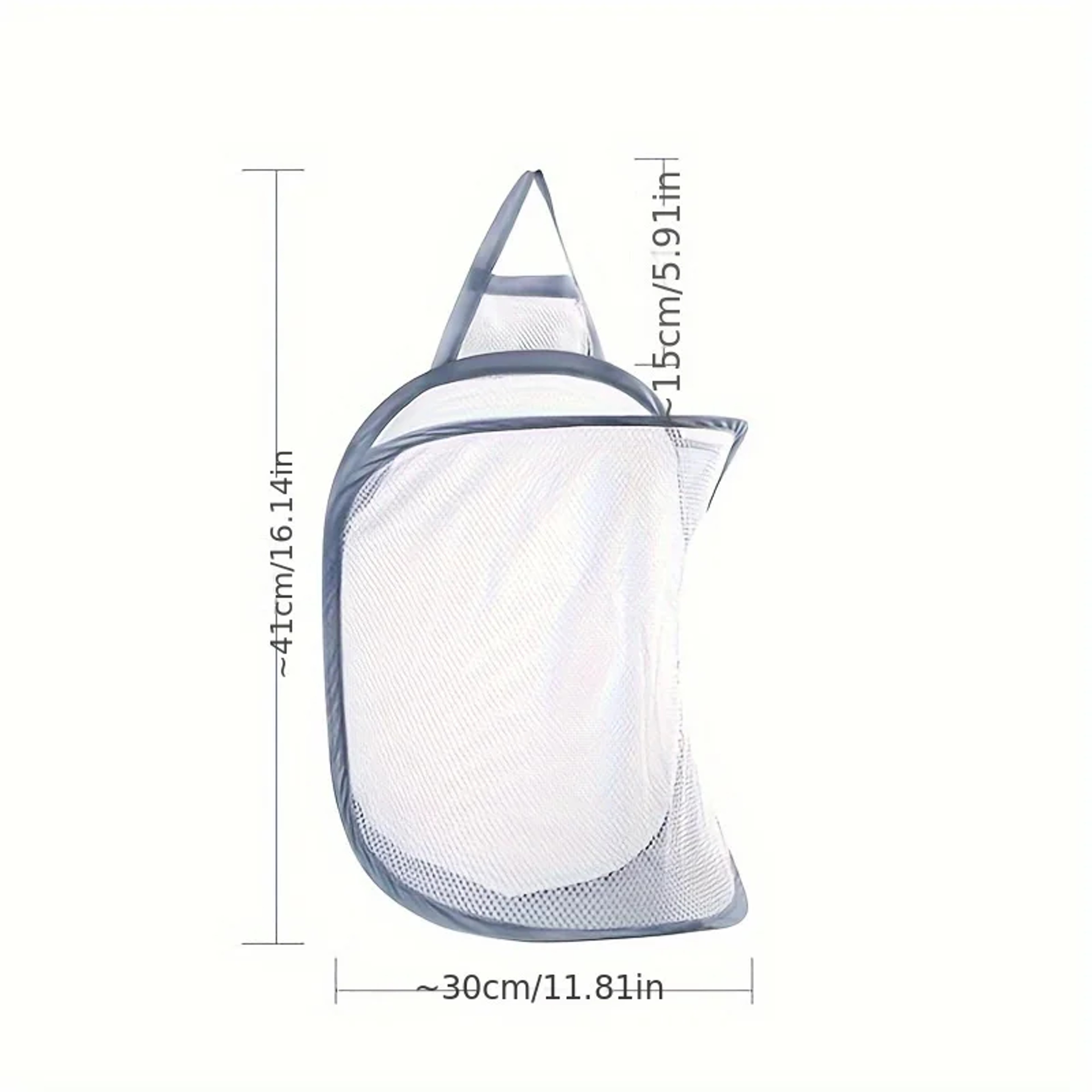 Wall Mounted Foldable Laundry Hamper Space Saving Hanging Clothes Basket 6
