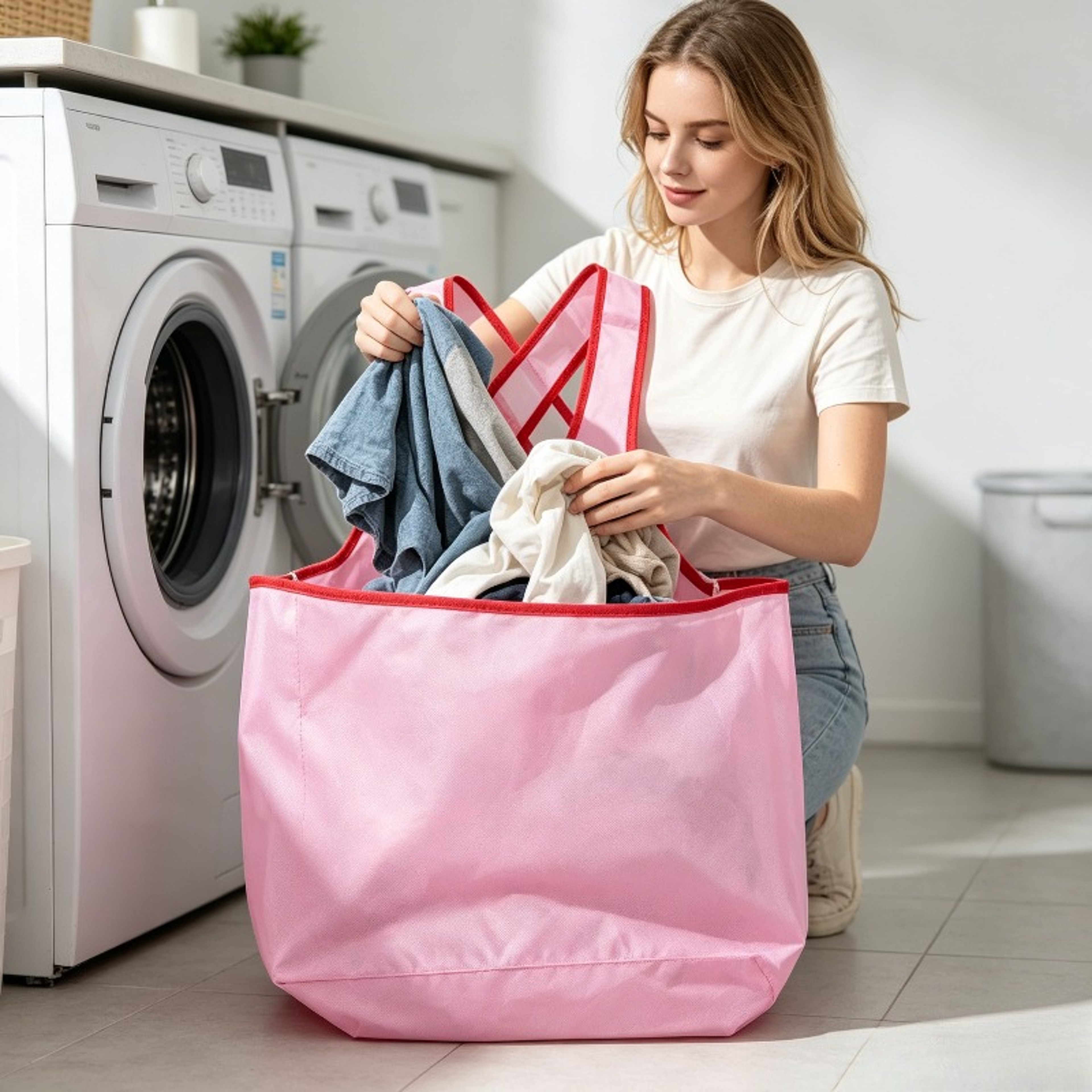 Hands Free Laundry Apron Portable Clothes Drying Apron With Large Carry Pocket 0