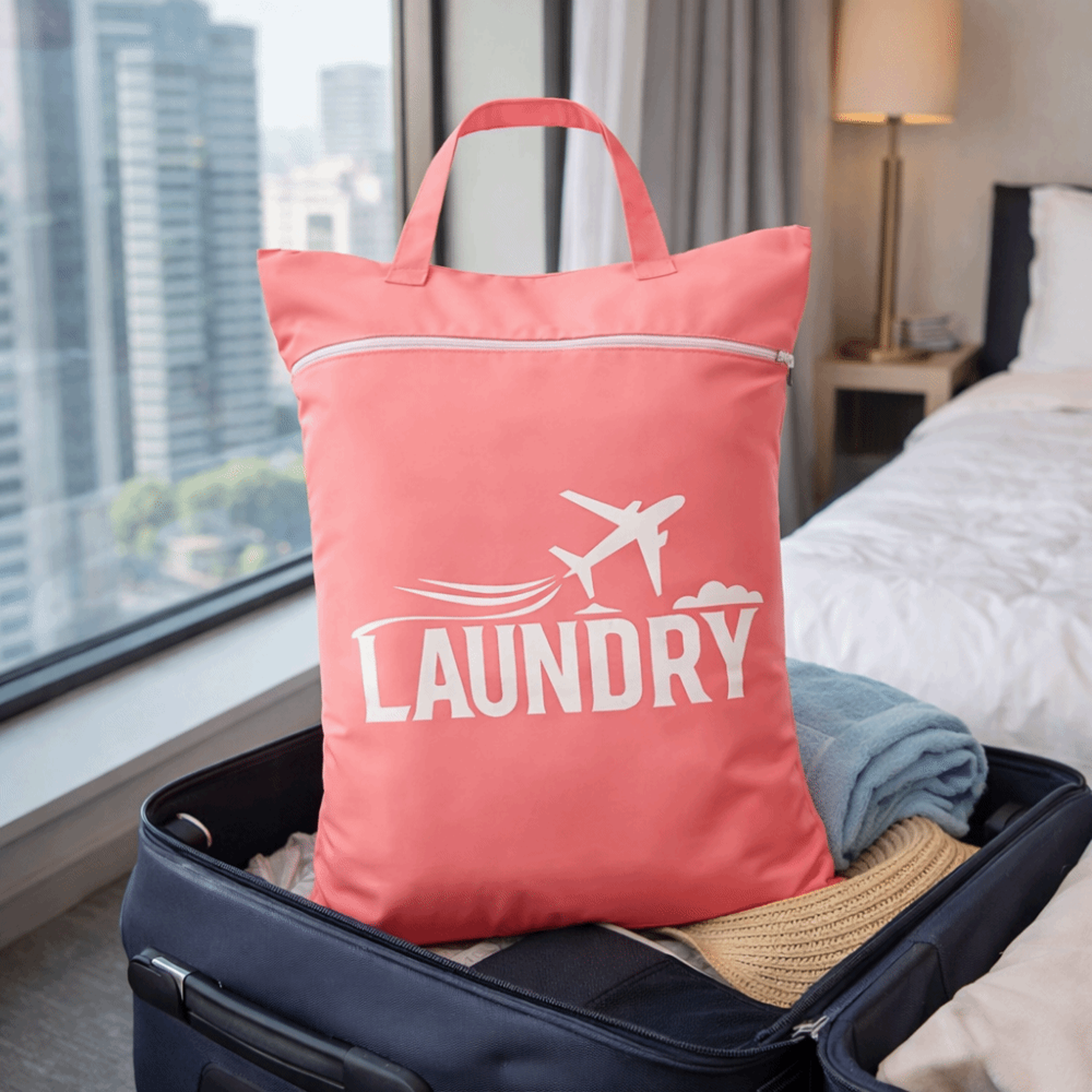 Large Capacity Waterproof Laundry Bag Oxford Cloth Wet Dry Travel Storage Bag 3