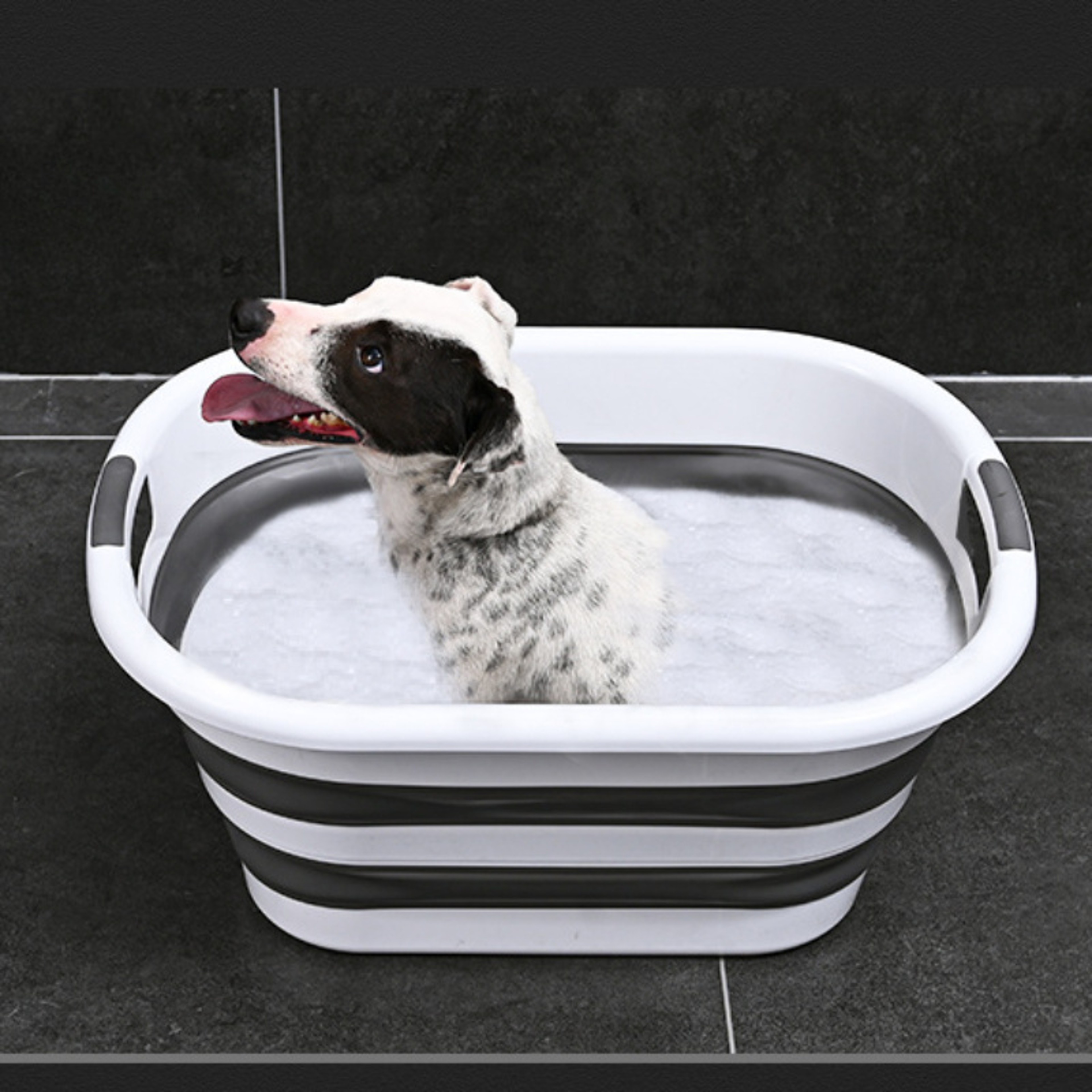 MultiUse Collapsible Laundry Basket Foldable Hamper And Pet Bath Tub 5