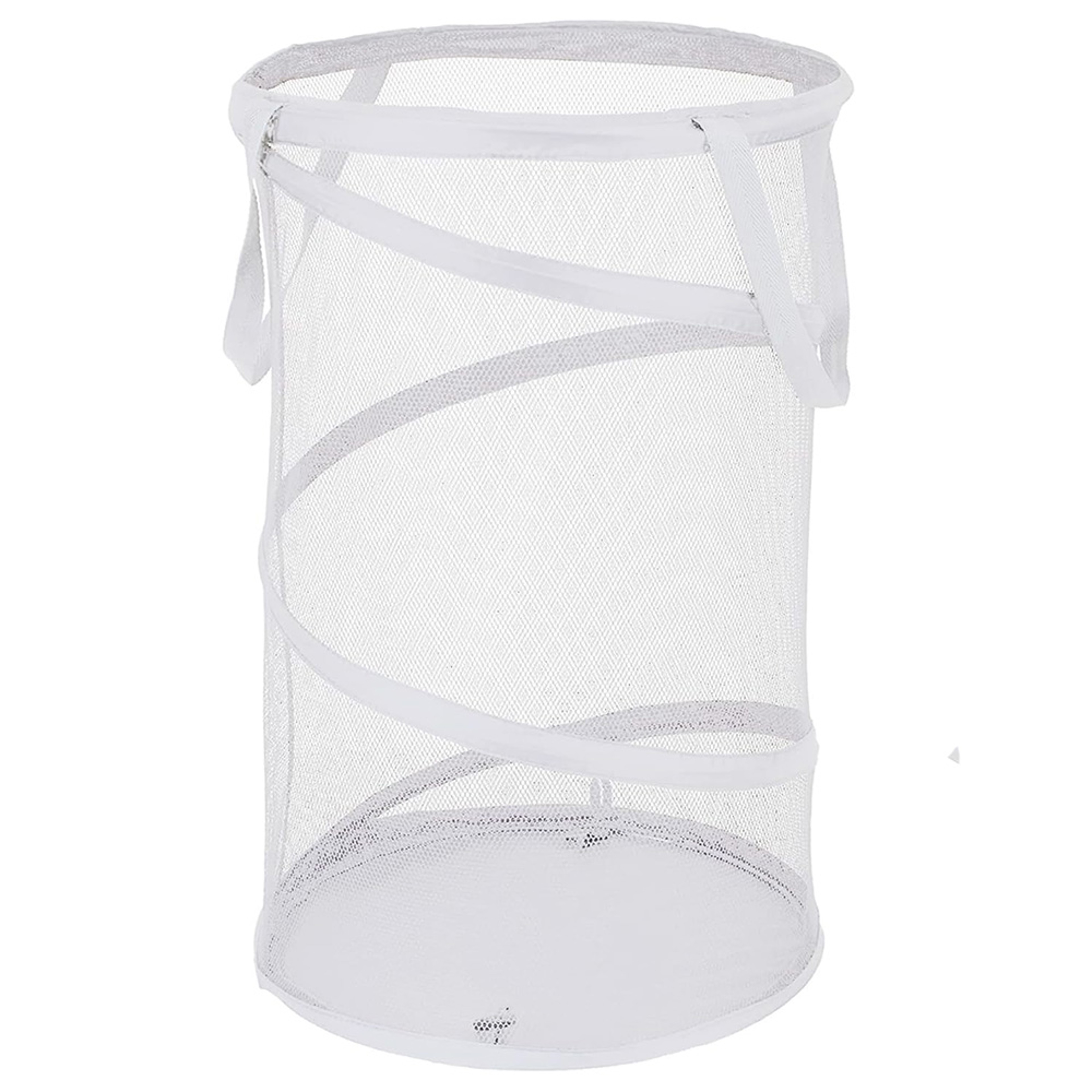 Extra Large Mesh Collapsible Laundry Basket With Handles 0