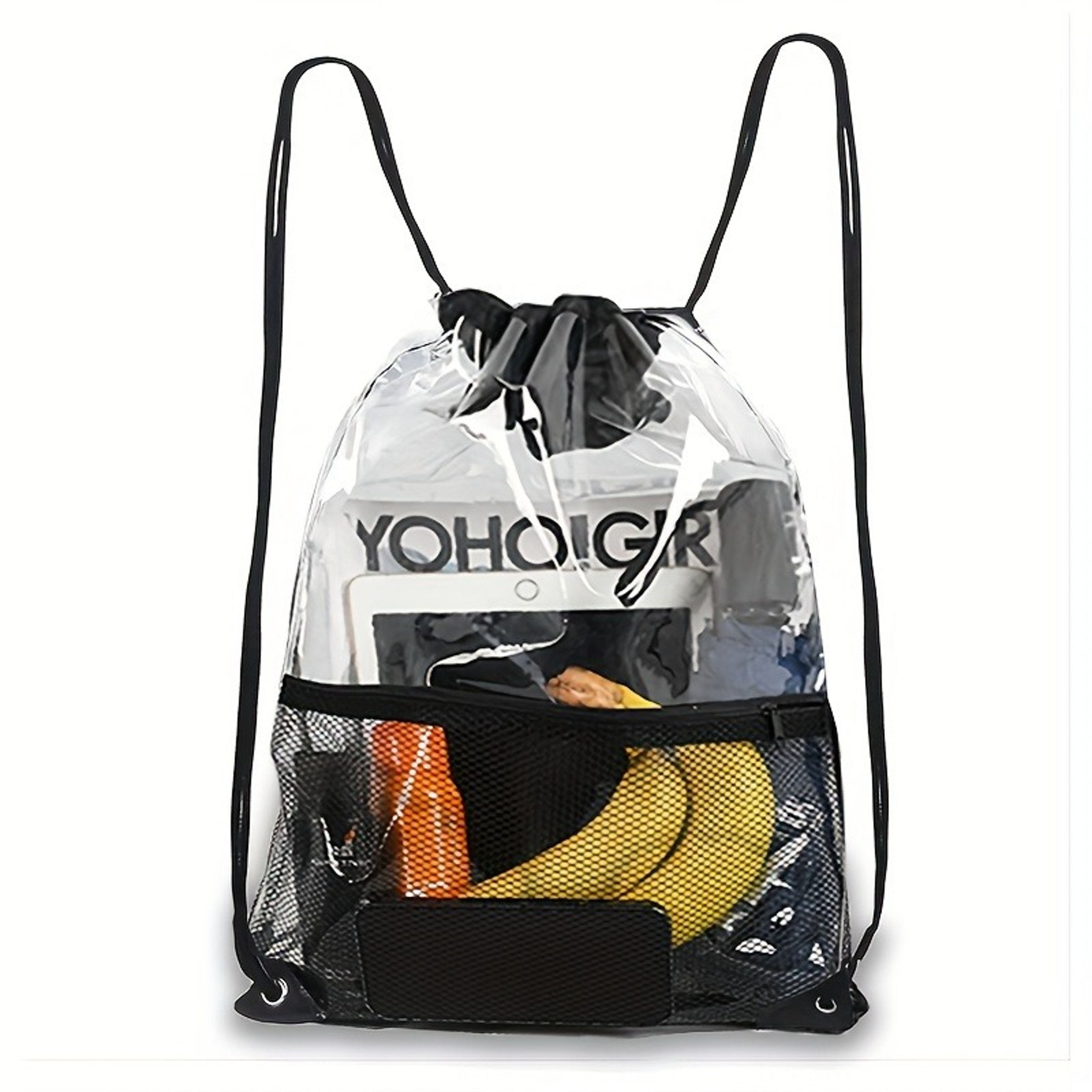 Clear Waterproof Toiletry Bag Drawstring Travel Organizer and Beach Pouch – view 2