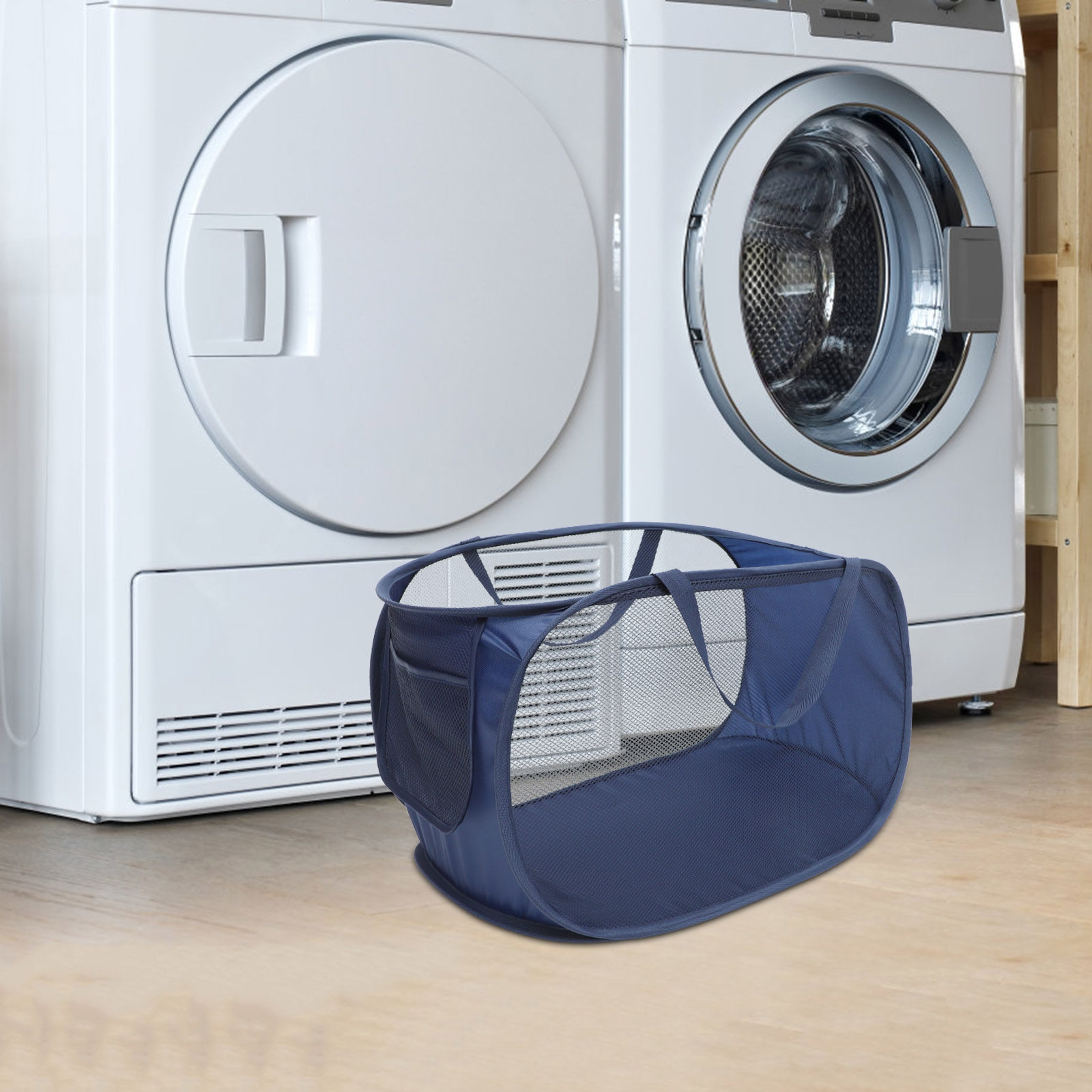 Foldable Laundry Basket Collapsible Portable Storage Tote 7