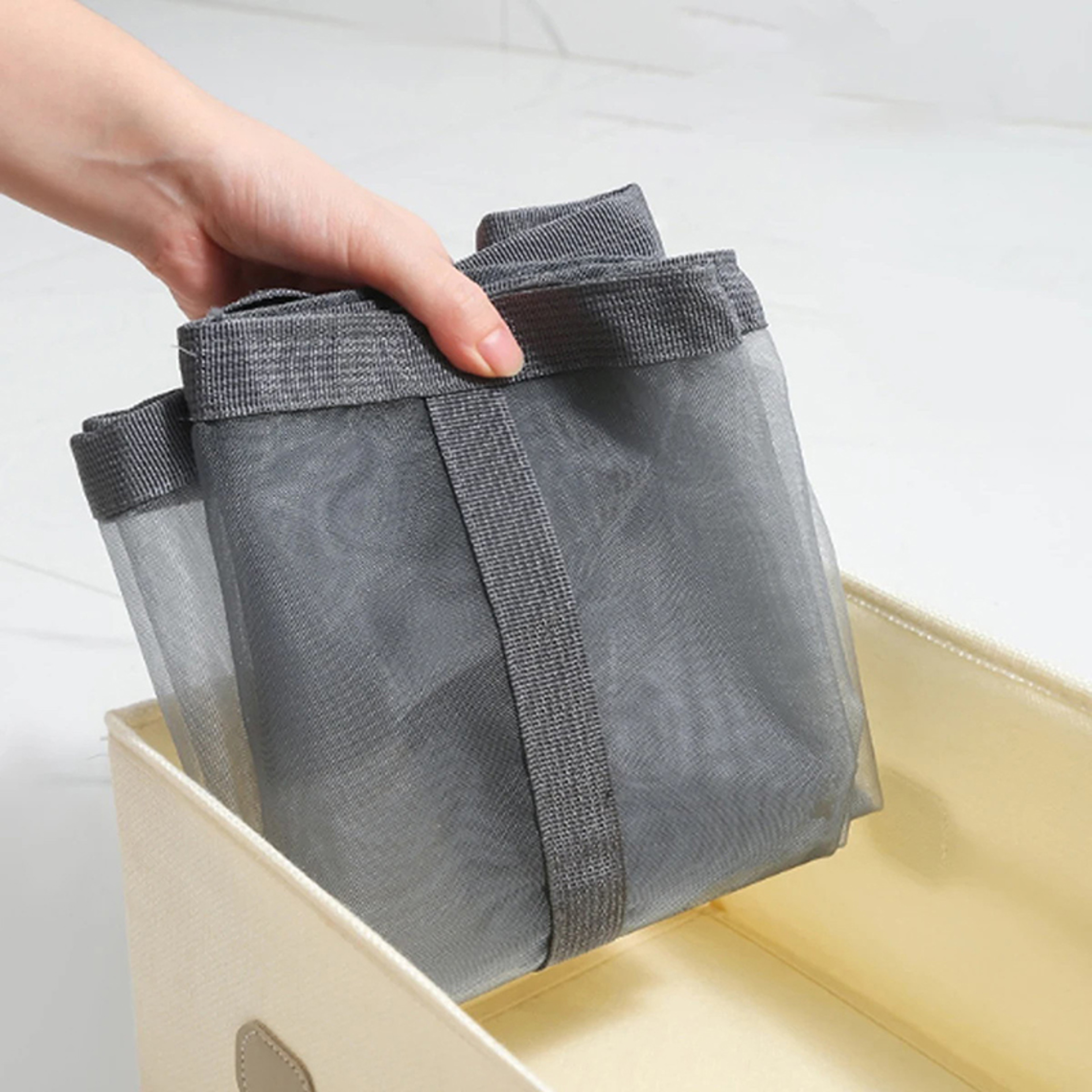 Collapsible Laundry Hamper With Reinforced Handles Space Saving Clothes Basket 2