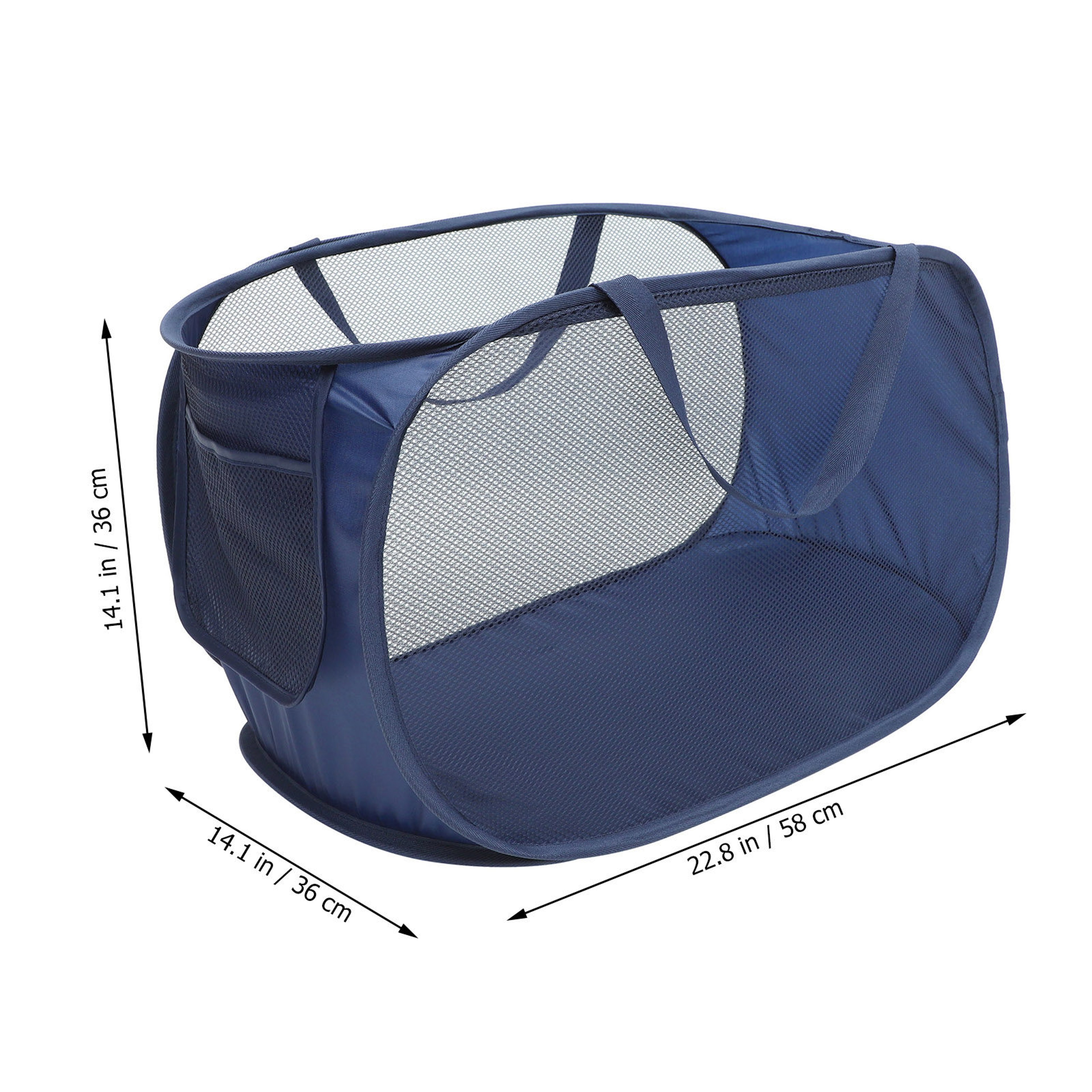 Large Collapsible Mesh Laundry Basket Foldable Pop Up Hamper 2
