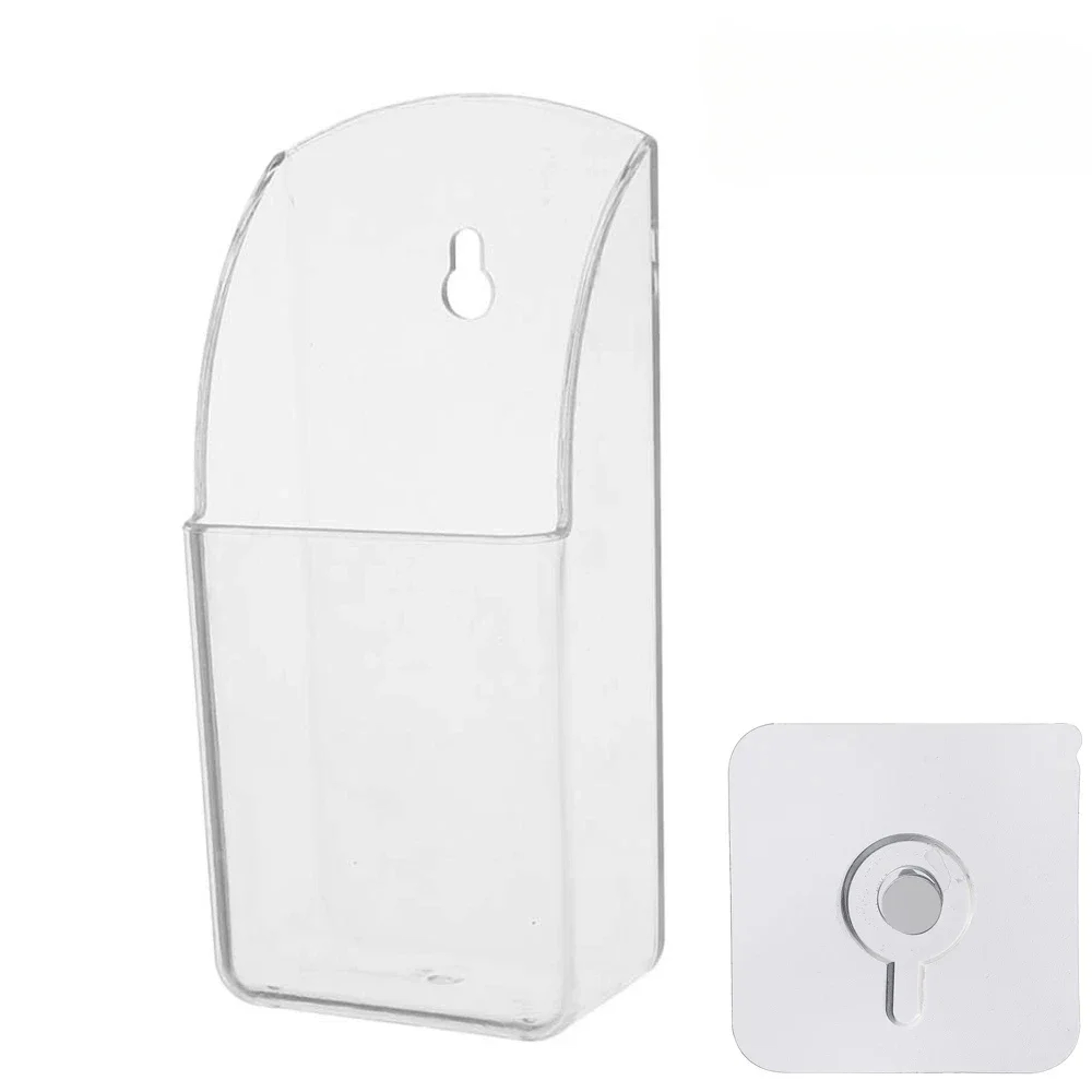 Clear Acrylic Wall Mounted Remote Control Holder 0