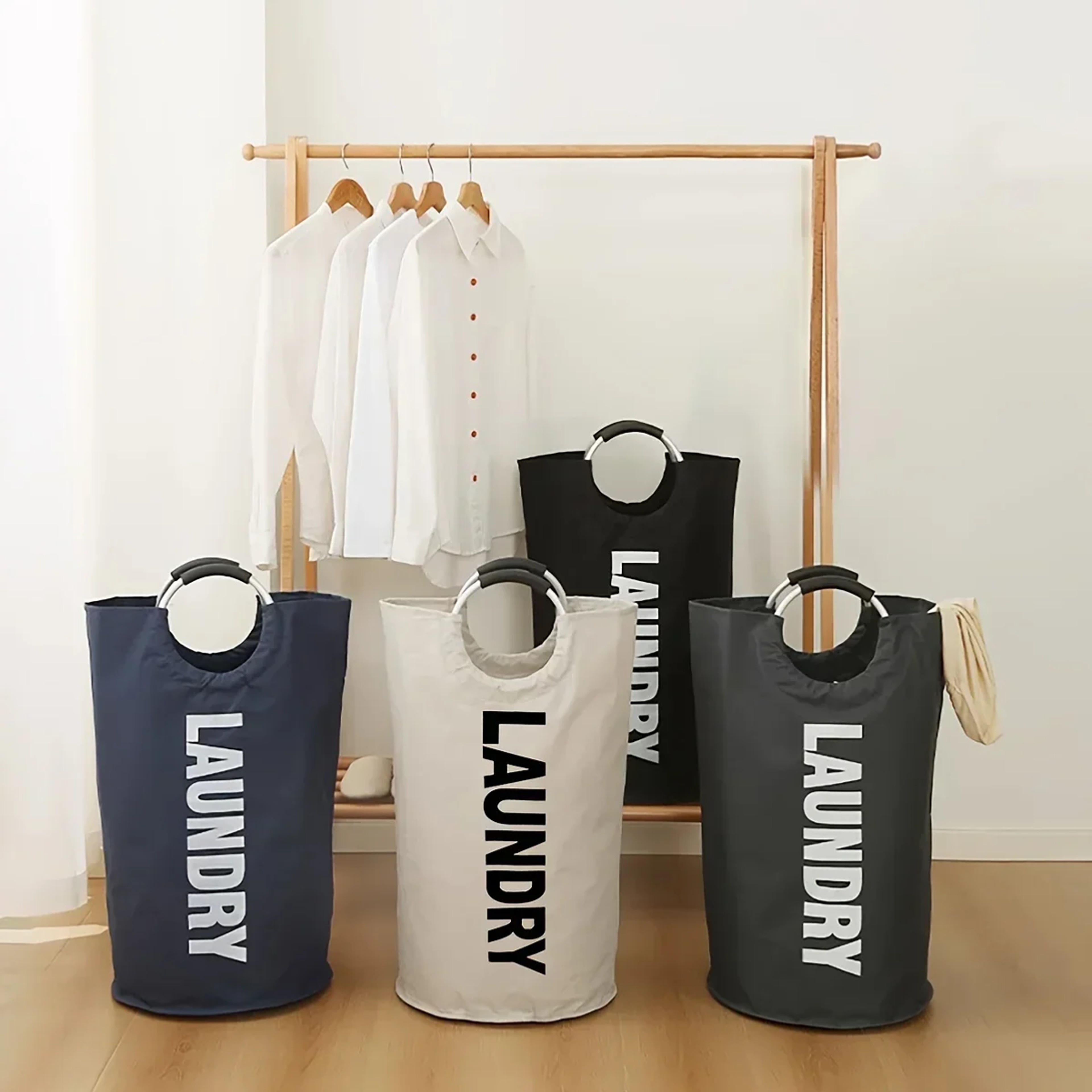 Large Capacity Oxford Fabric Foldable Laundry Hamper Storage Basket 9