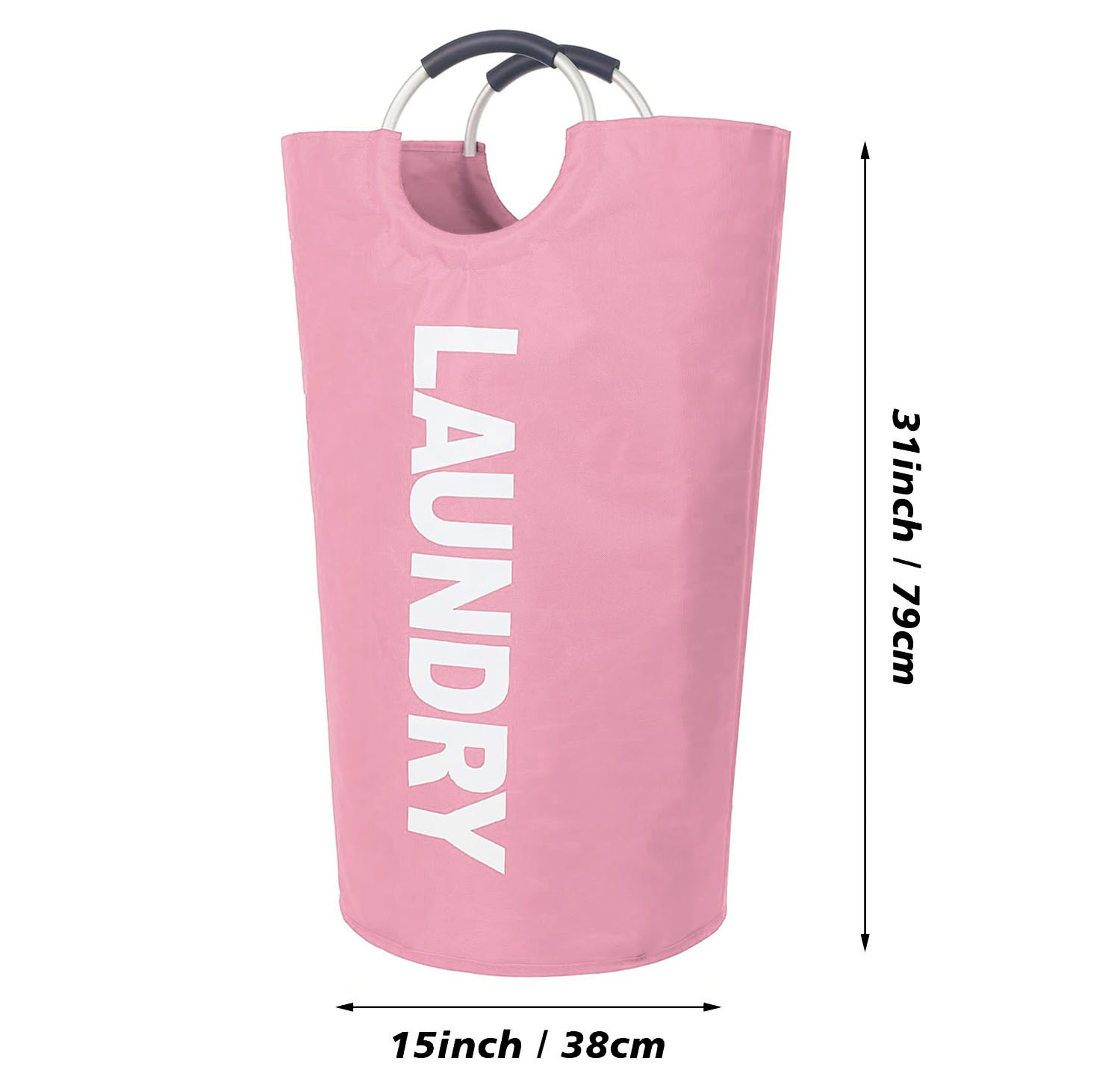 Large Waterproof Collapsible Laundry Hamper With Padded Handles 6