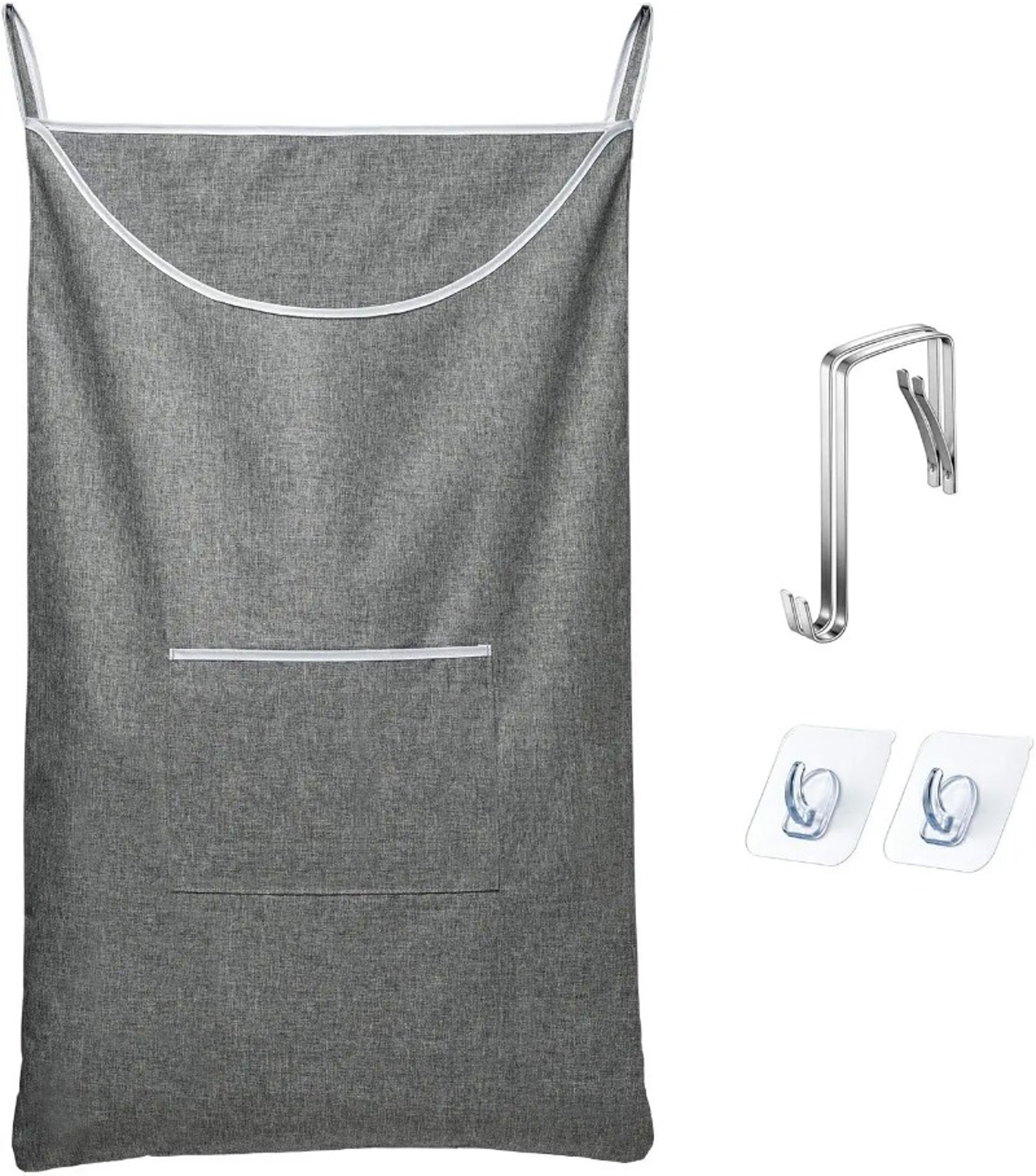 Space Saving Over The Door Hanging Laundry Hamper Bag 4