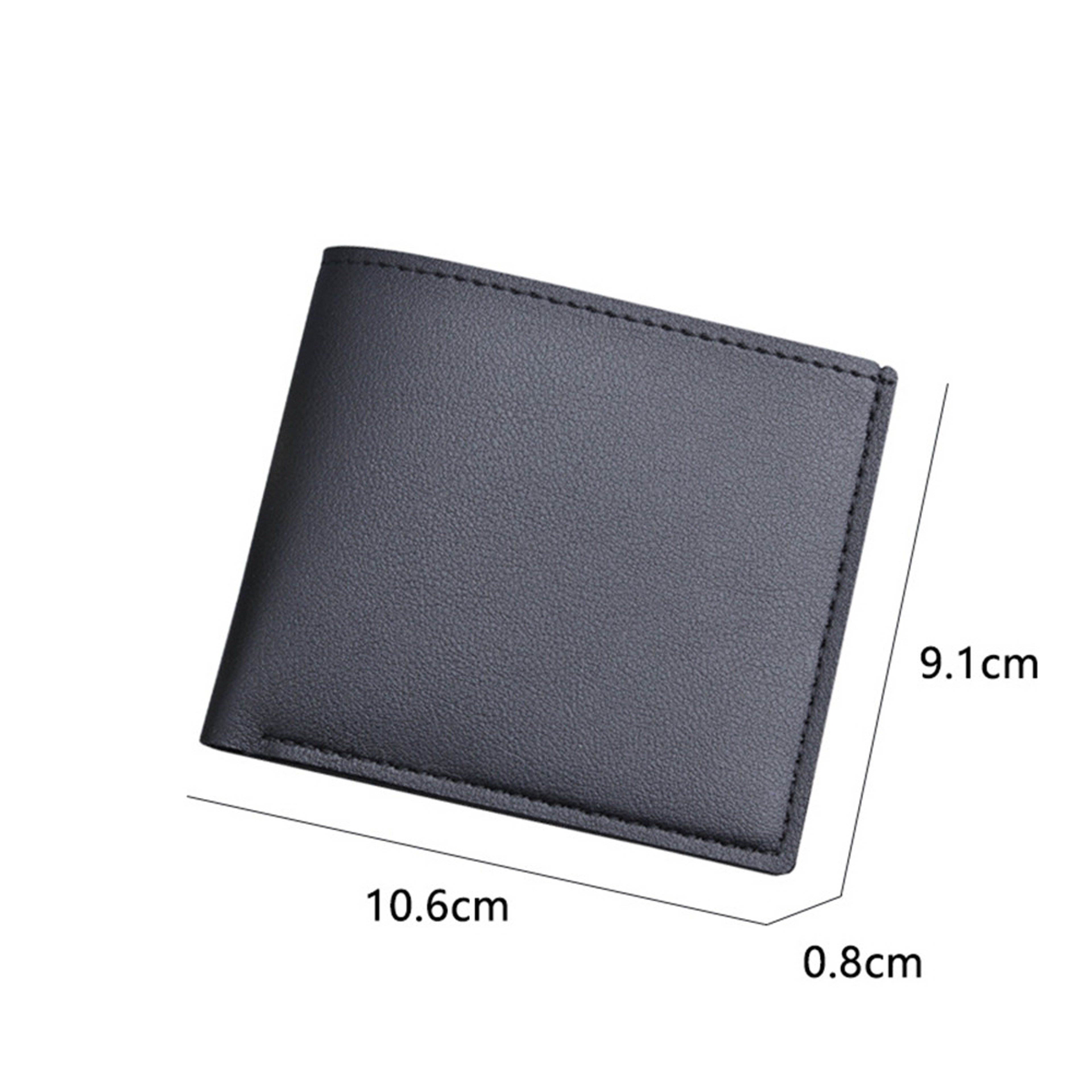 Men Slim Leather Wallet Short Vintage Credit Card Holder 6