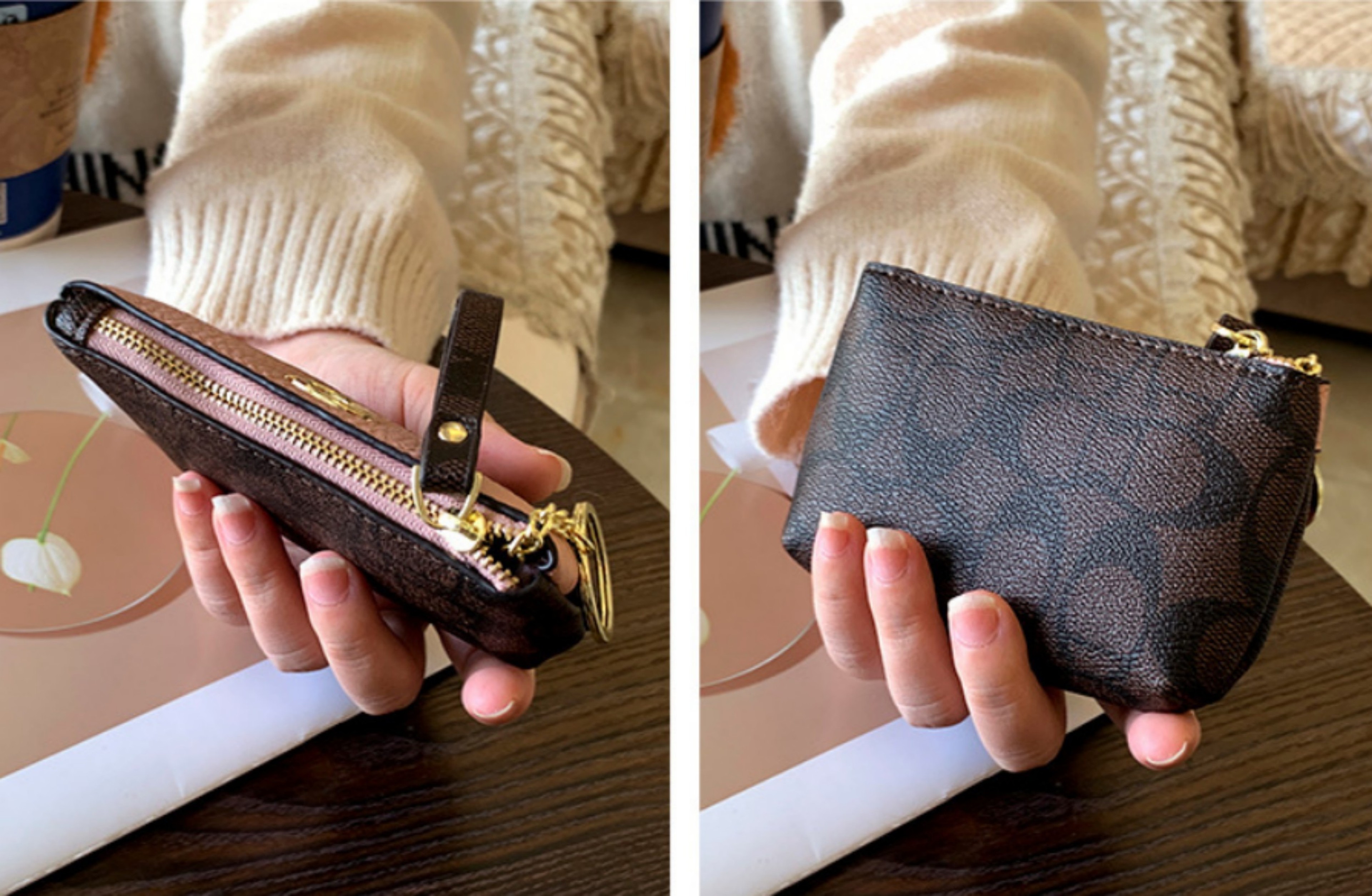 Classic Floral Women Mini Wallet Coin Purse Card Holder 5
