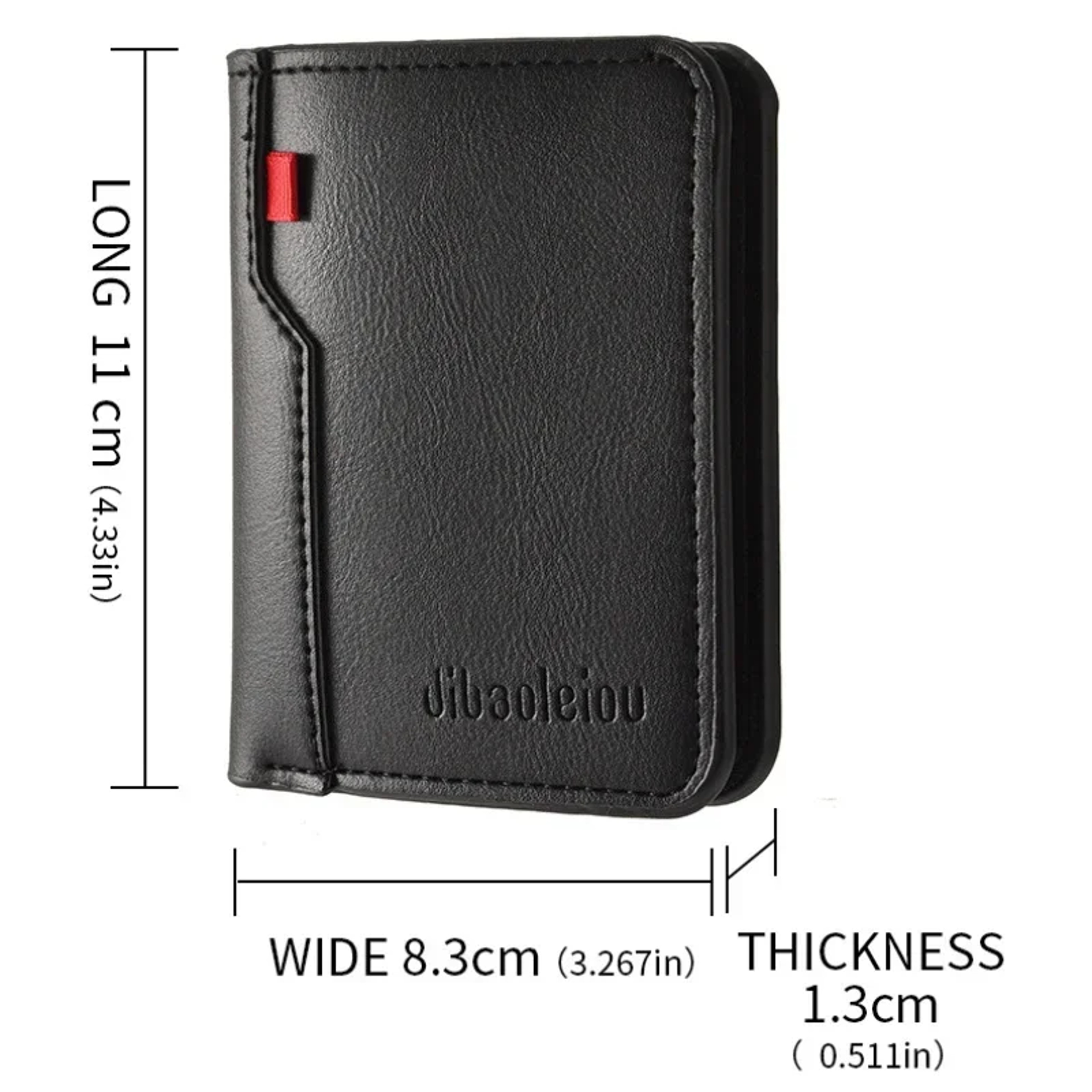 Ultra Thin PU Leather Card Holder Slim Wallet For Men 7
