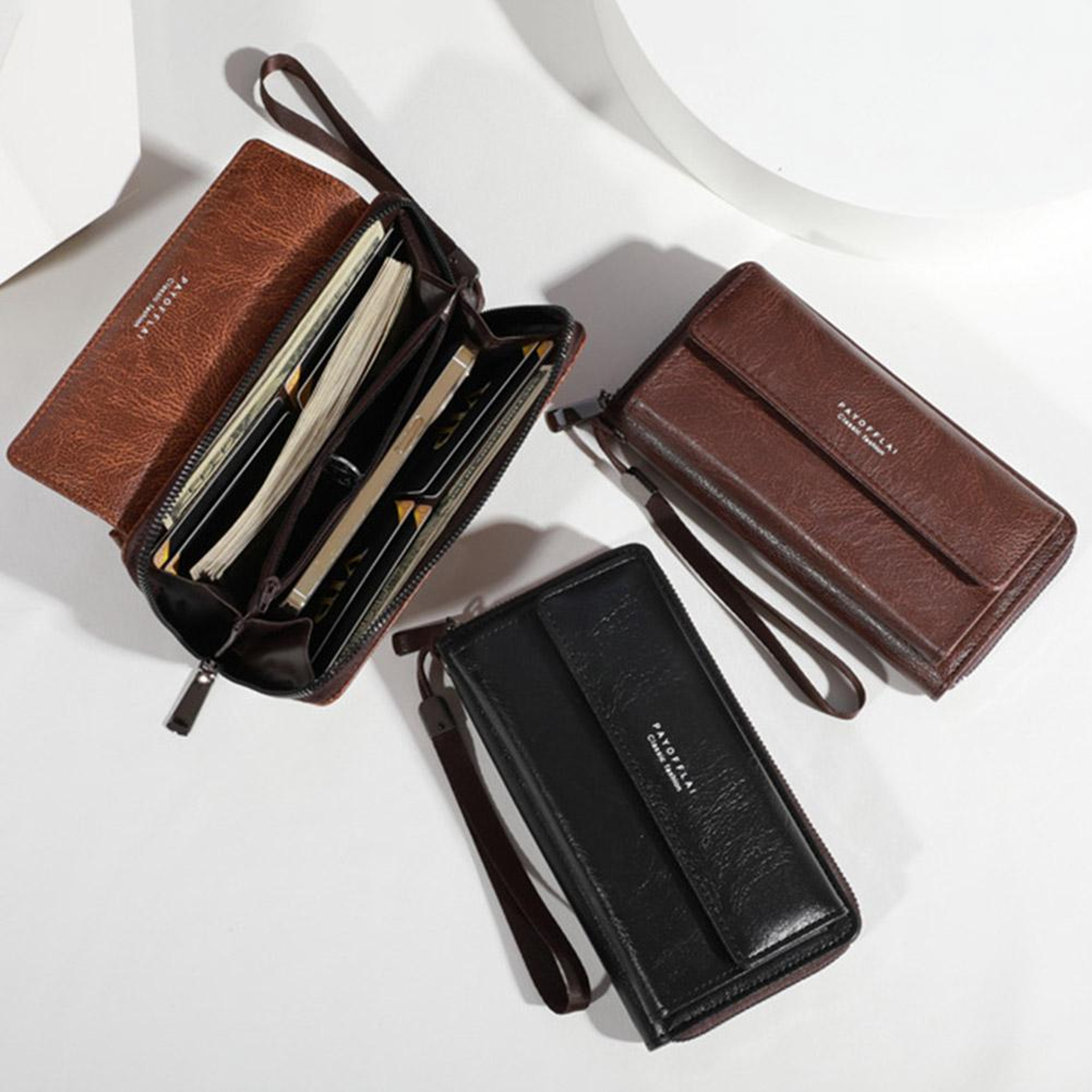 Long PU Leather Phone Clutch Wallet With Multi Card Slots 4
