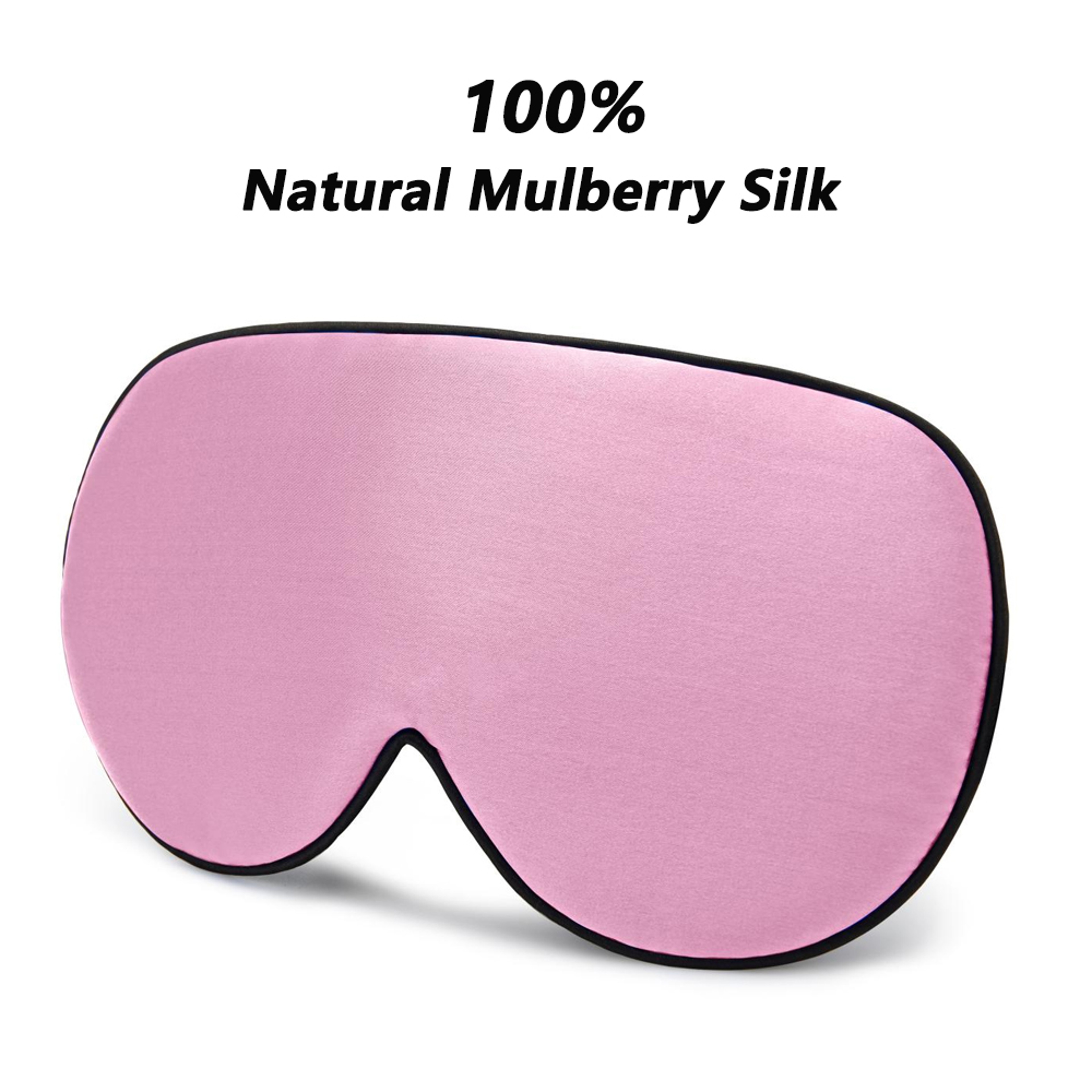 Natural Mulberry Silk Sleep Mask Soft Light Blocking Eye Cover 10