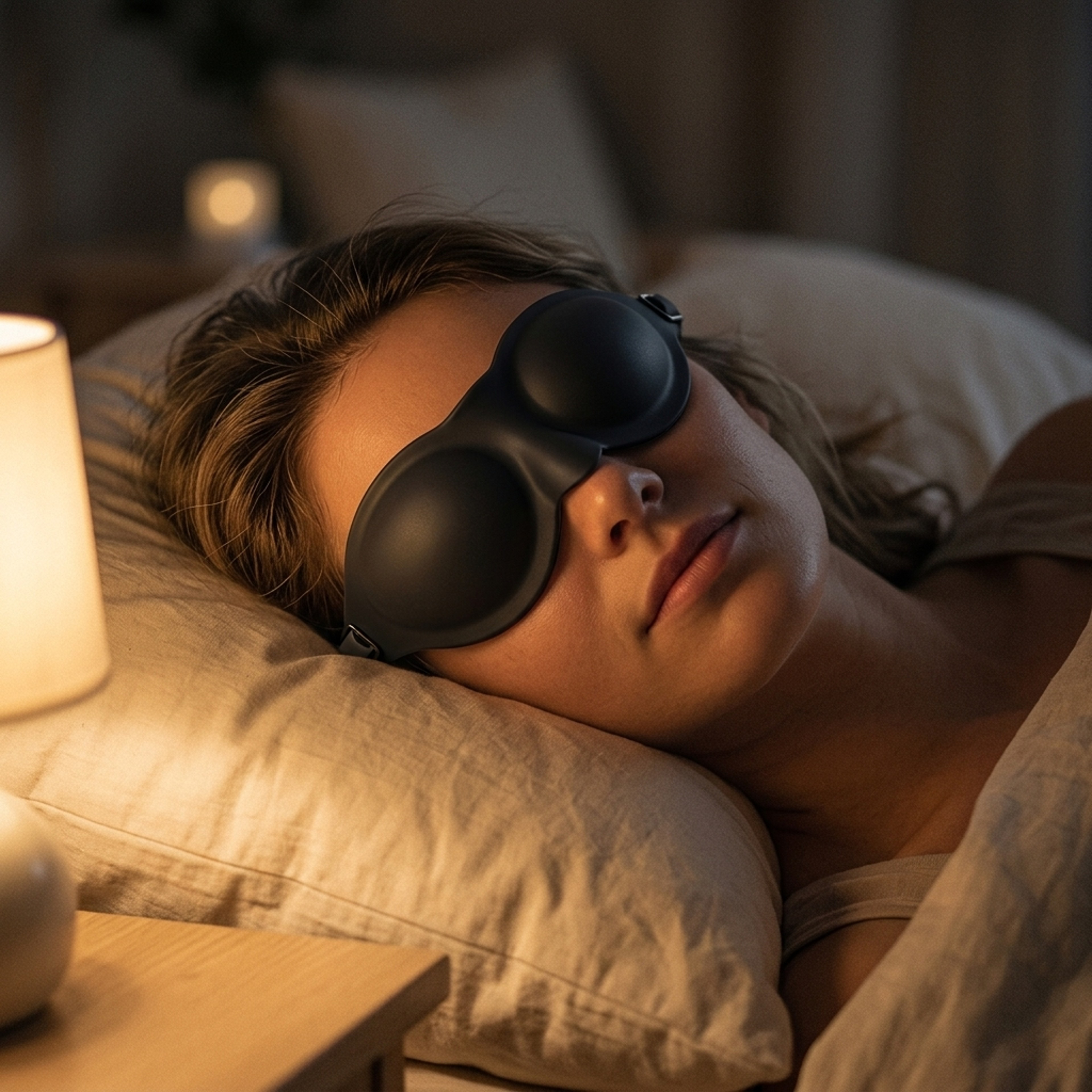 Blackout Sleep Mask Liquid Silicone Eye Cover For Travel And Rest 2