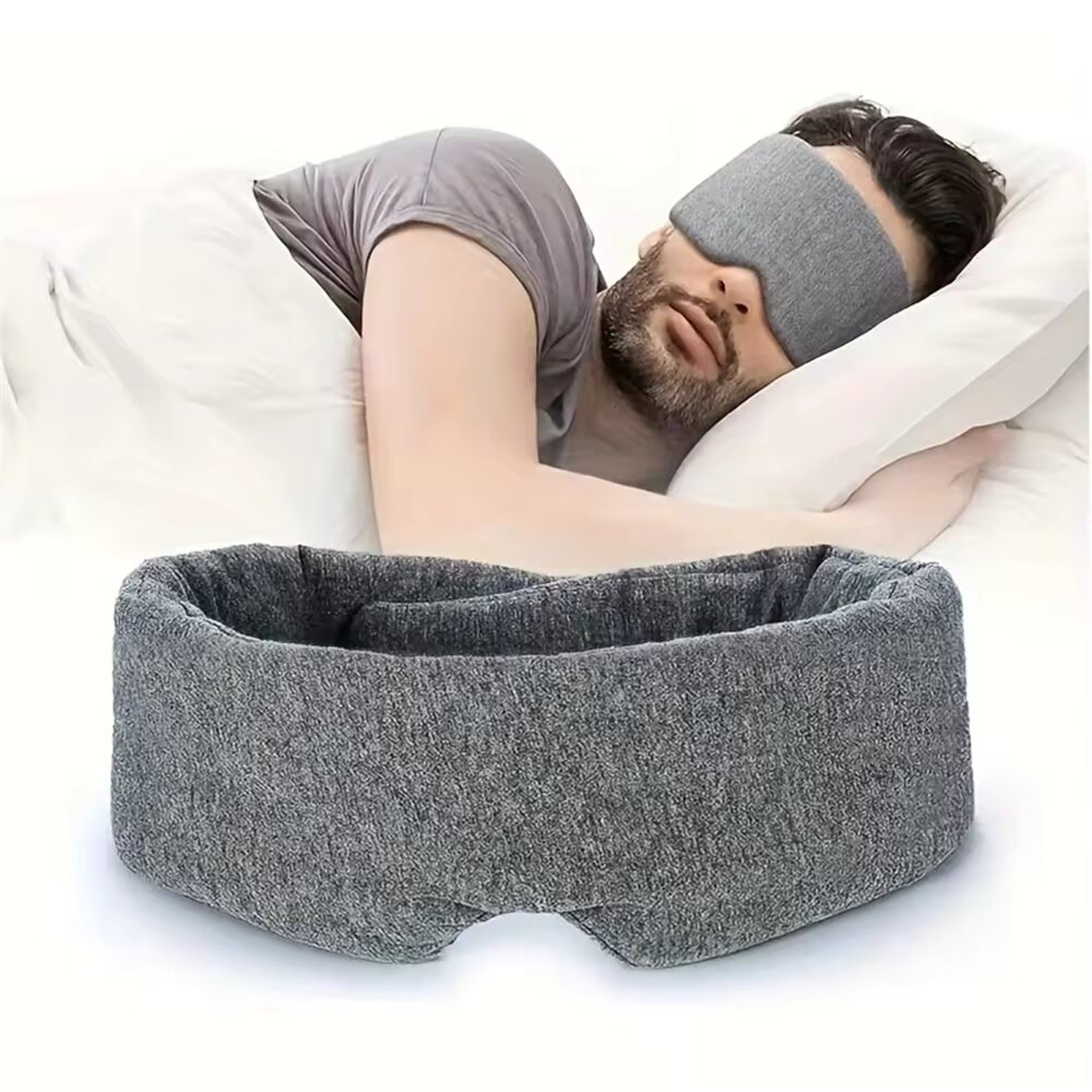 Soft Cotton Sleep Mask Adjustable Eye Mask For Sleeping And Travel 0