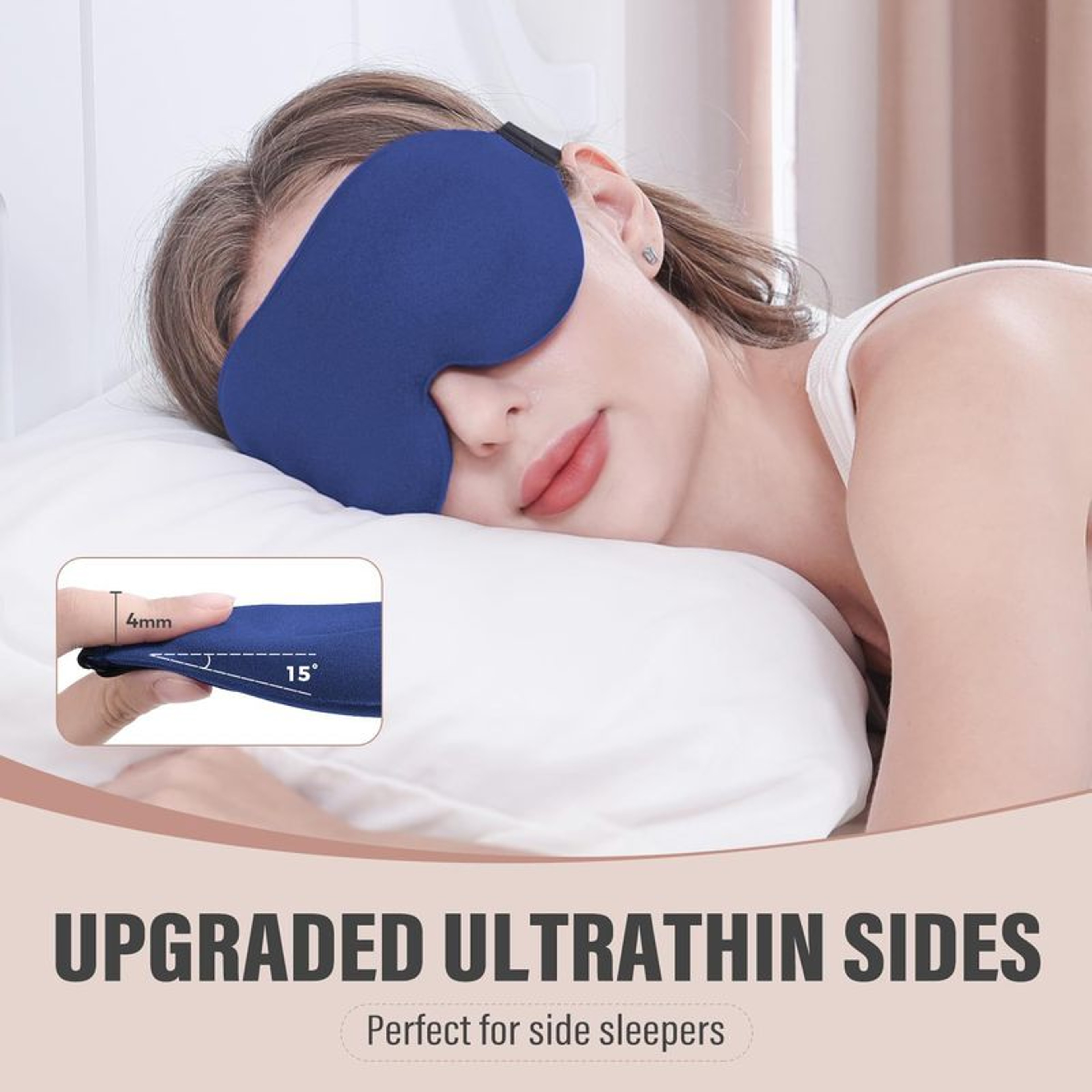 Sleep Mask Light Blocking Zero Pressure Eye Mask For Travel And Deep Rest 5