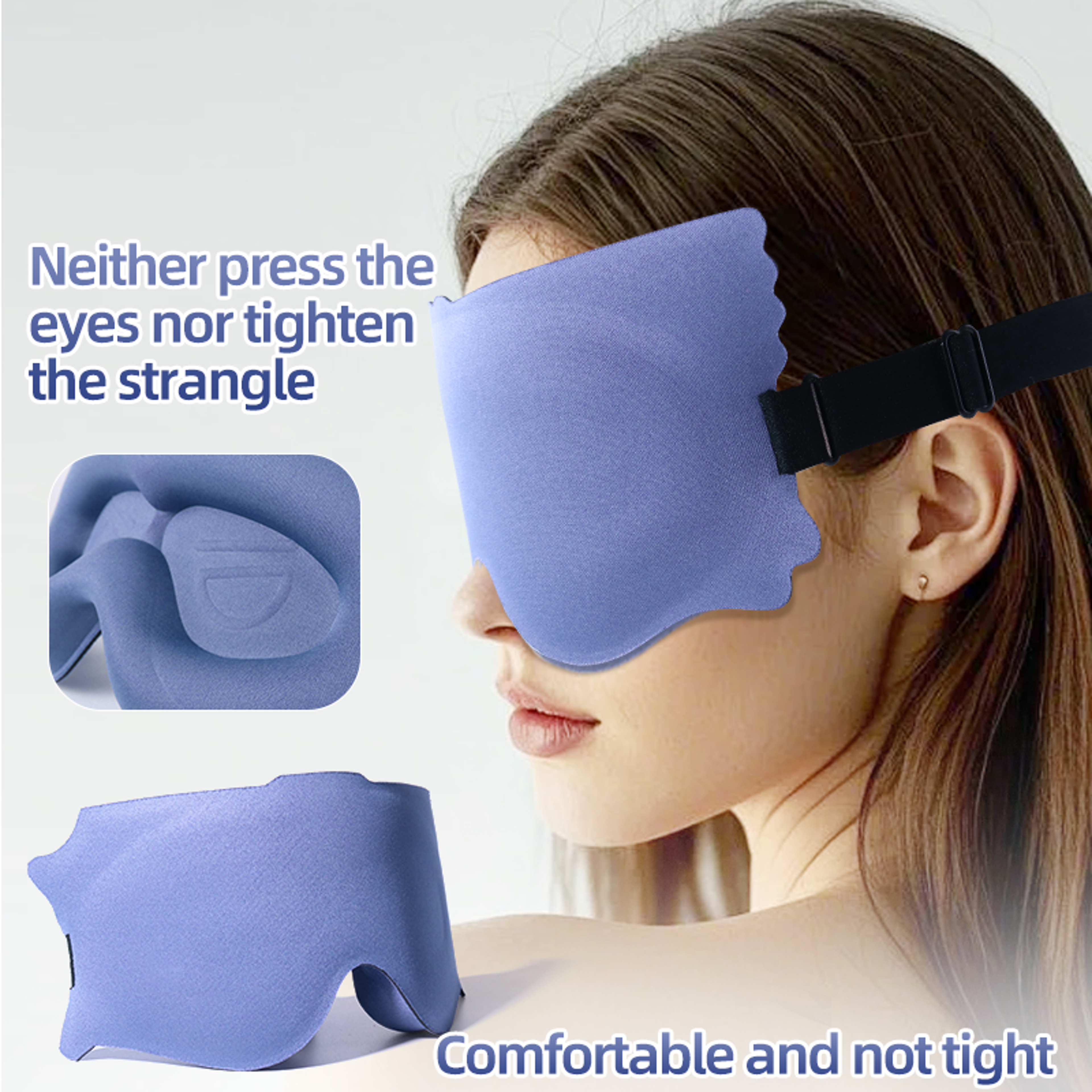 ComfortFit 3D Sleep Mask For Travel Light Blocking Contoured Eye Mask 6