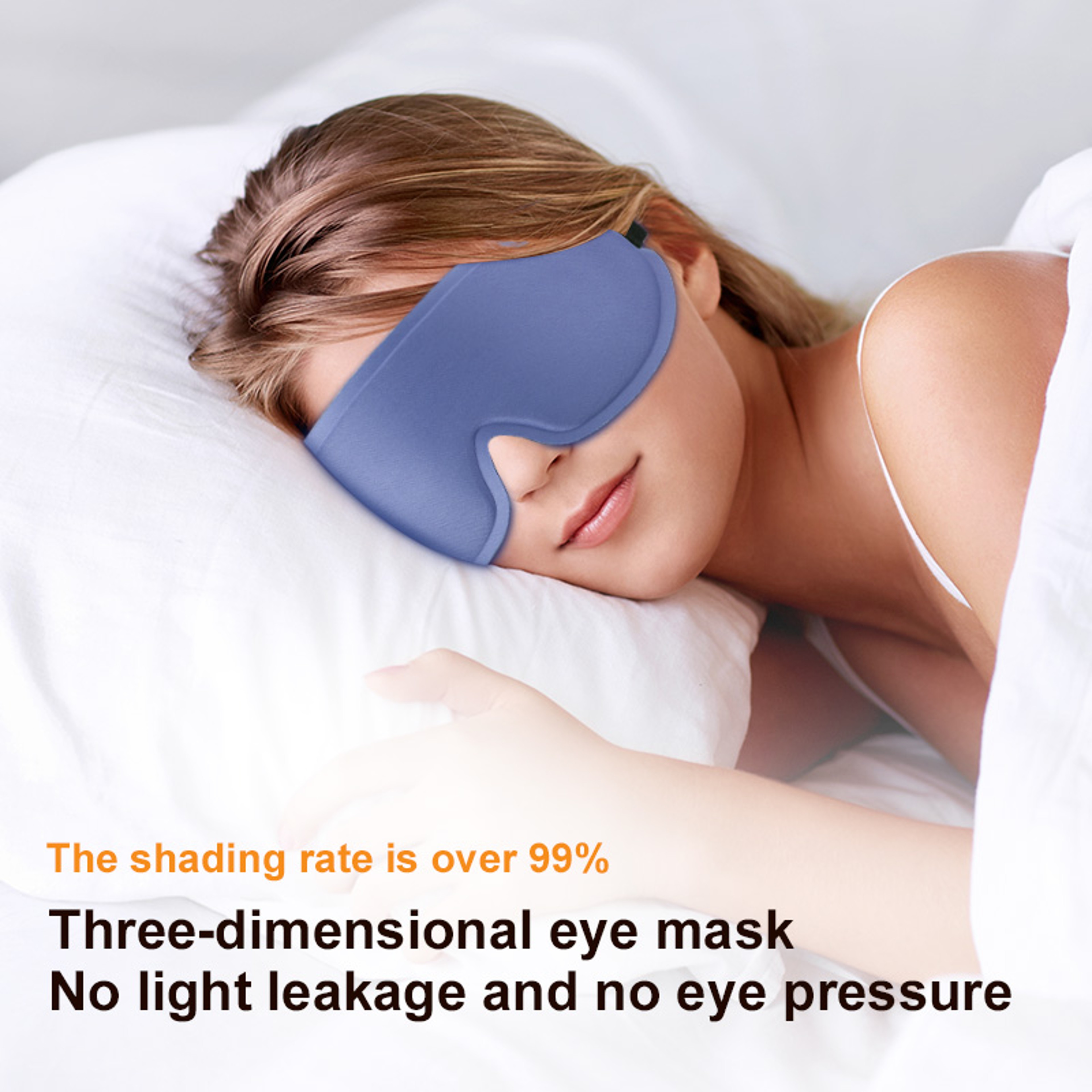 Contoured Sleep Mask Blackout Eye Mask For Travel And Deep Rest 6