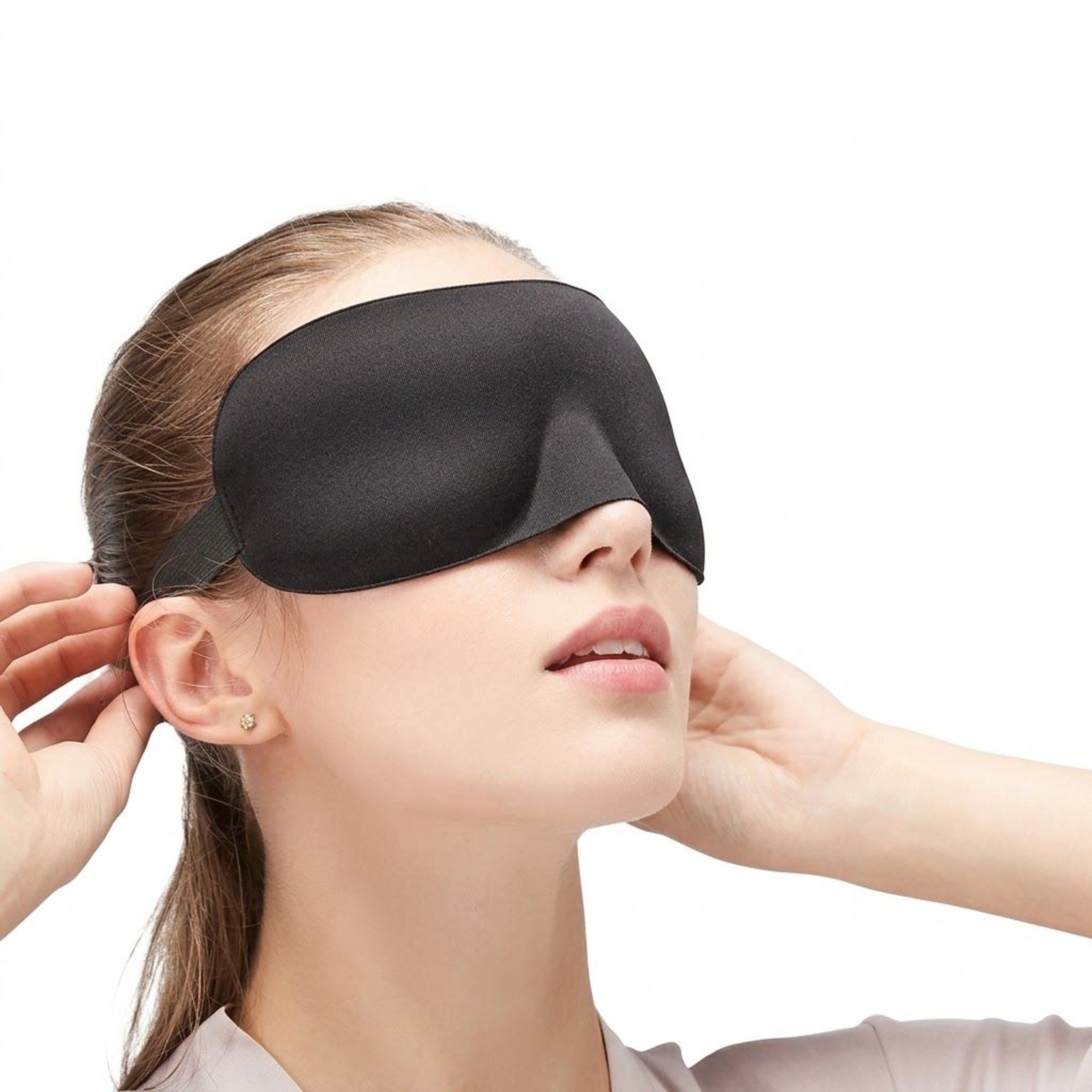 Sleep Mask Contoured Blackout Eye Mask For Deep Sleep Travel And Naps 0