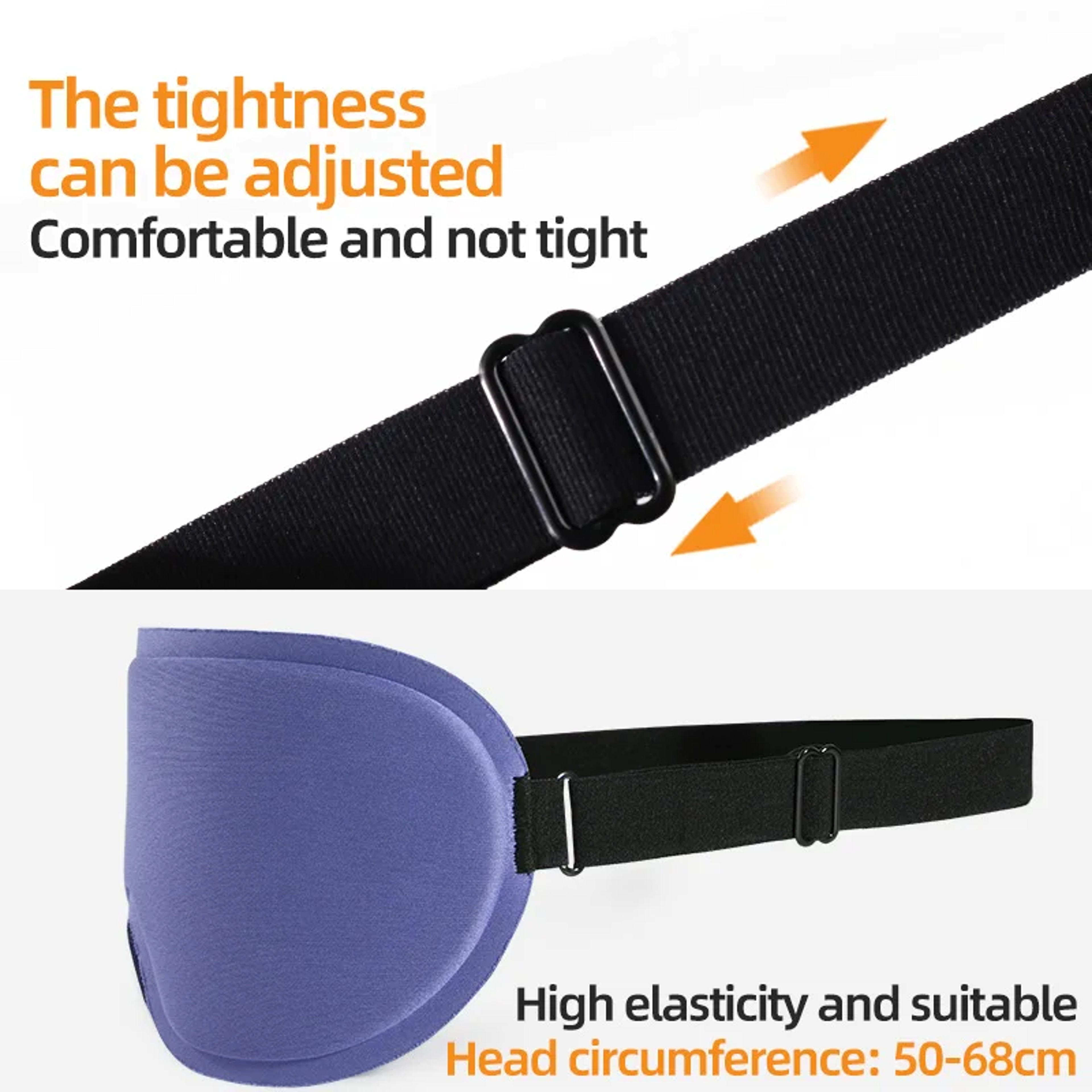 Contoured Light Blocking Sleep Mask For Travel And Rest 8