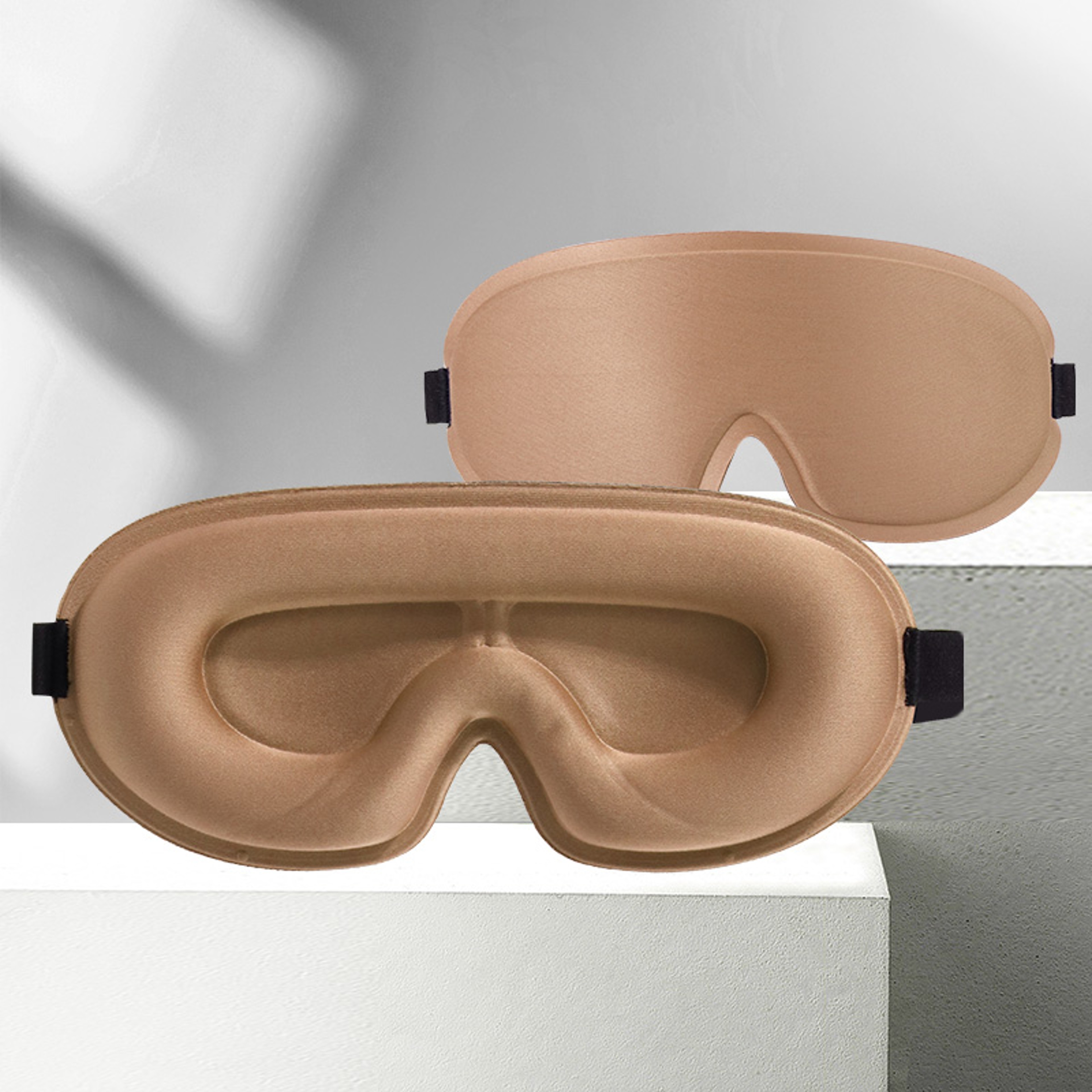Contoured Light Blocking Sleep Mask For Travel And Rest 0