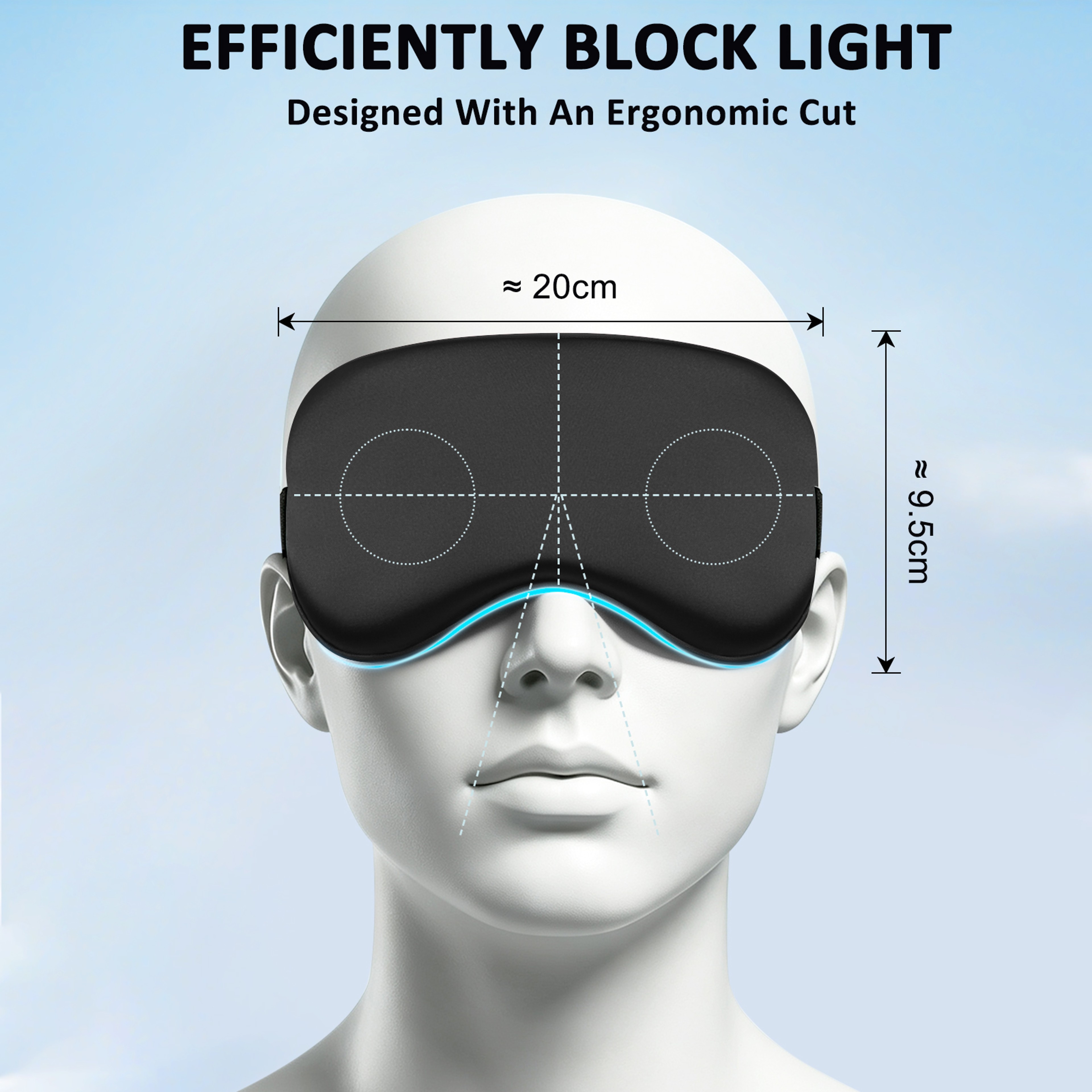 Adjustable Imitation Silk Sleep Eye Mask For Light Blocking Comfort 4