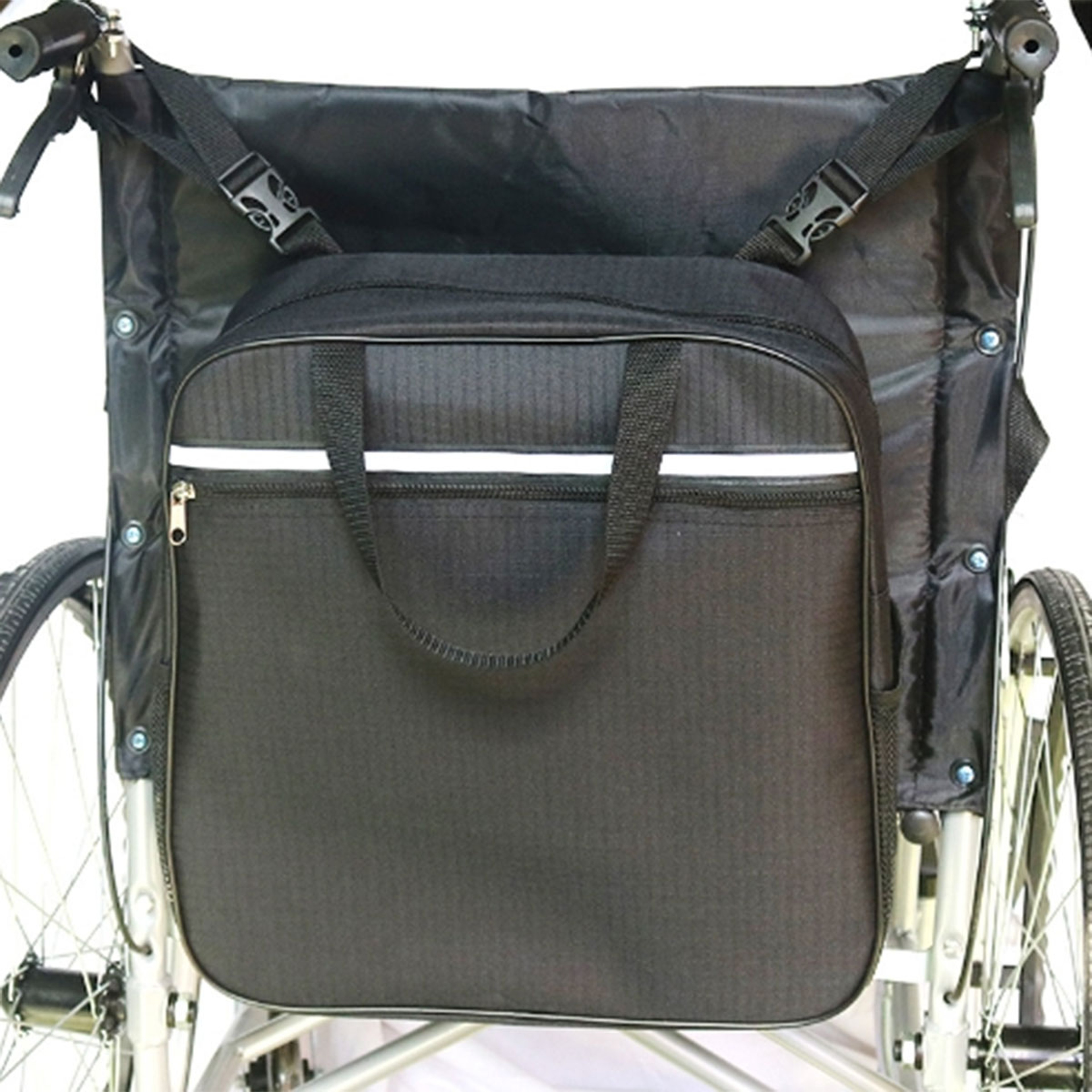 Multifunctional Wheelchair Bag Armrest and Rear Hanging Storage Backpack – view 1