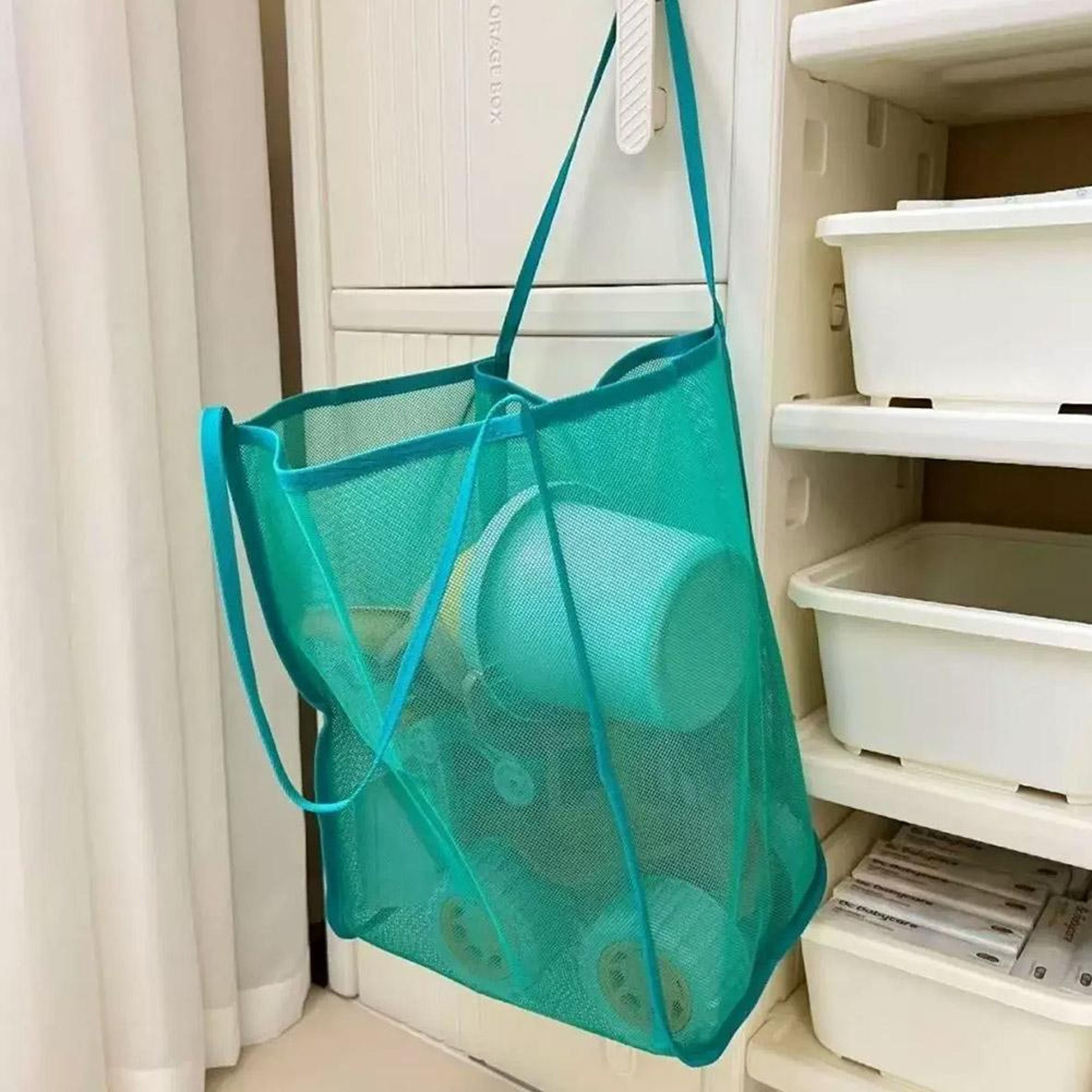 Extra Large Mesh Tote Foldable Storage Bag For Toys Laundry And Beach Gear 4