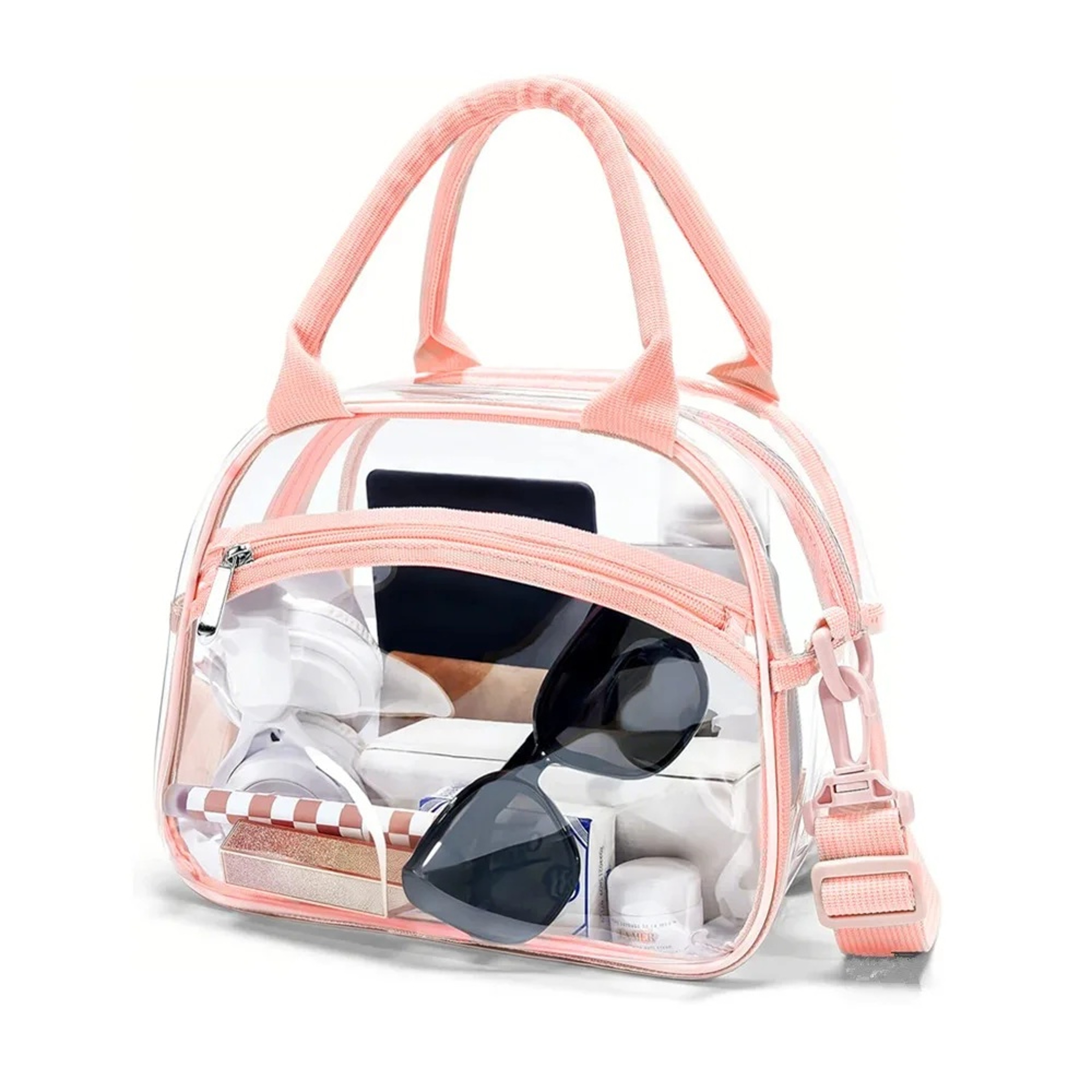 Large Capacity Transparent Cosmetic Bag Waterproof PVC Toiletry Organizer 2