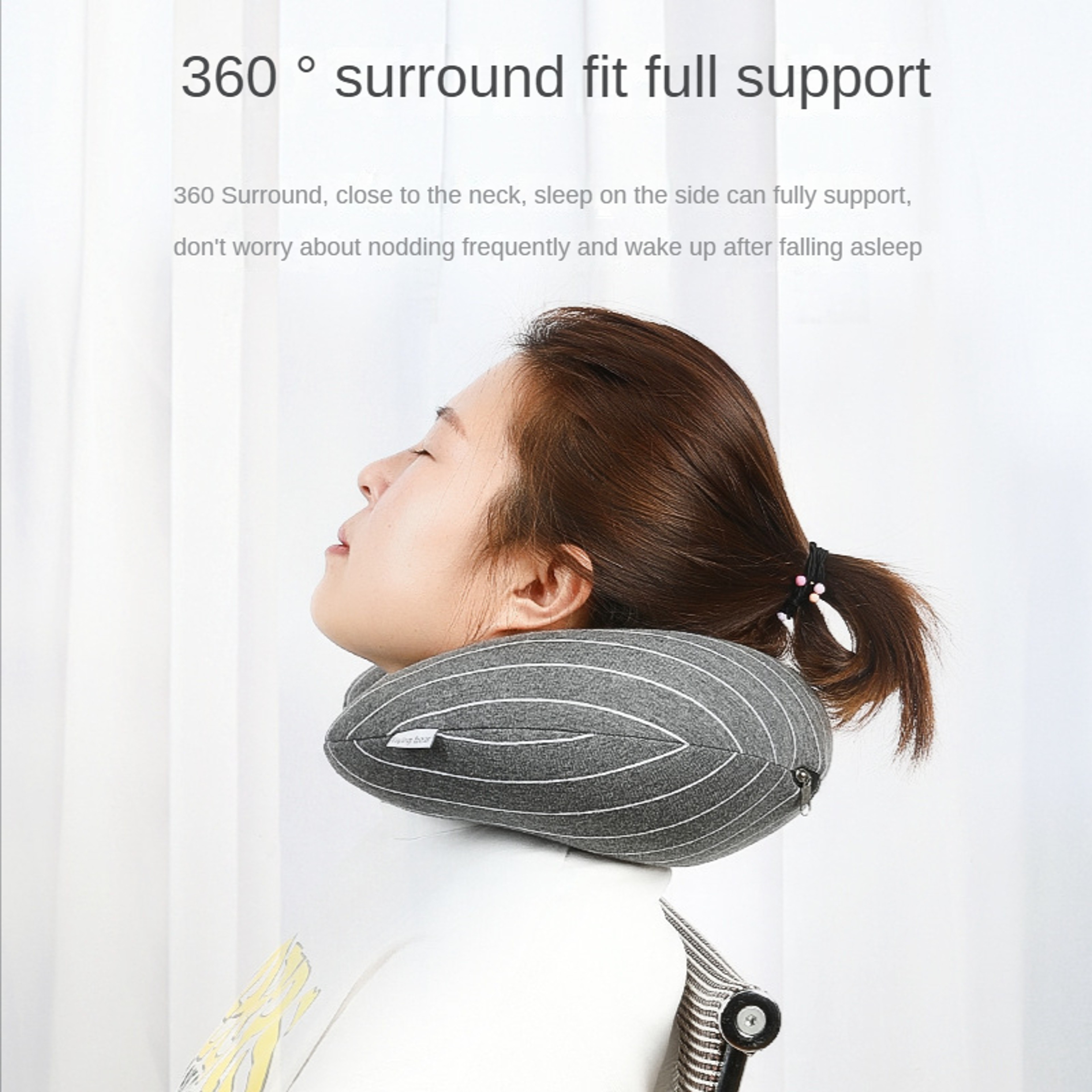 Memory Foam Travel Pillow U Shaped Neck Pillow For Airplane And Car Support 7