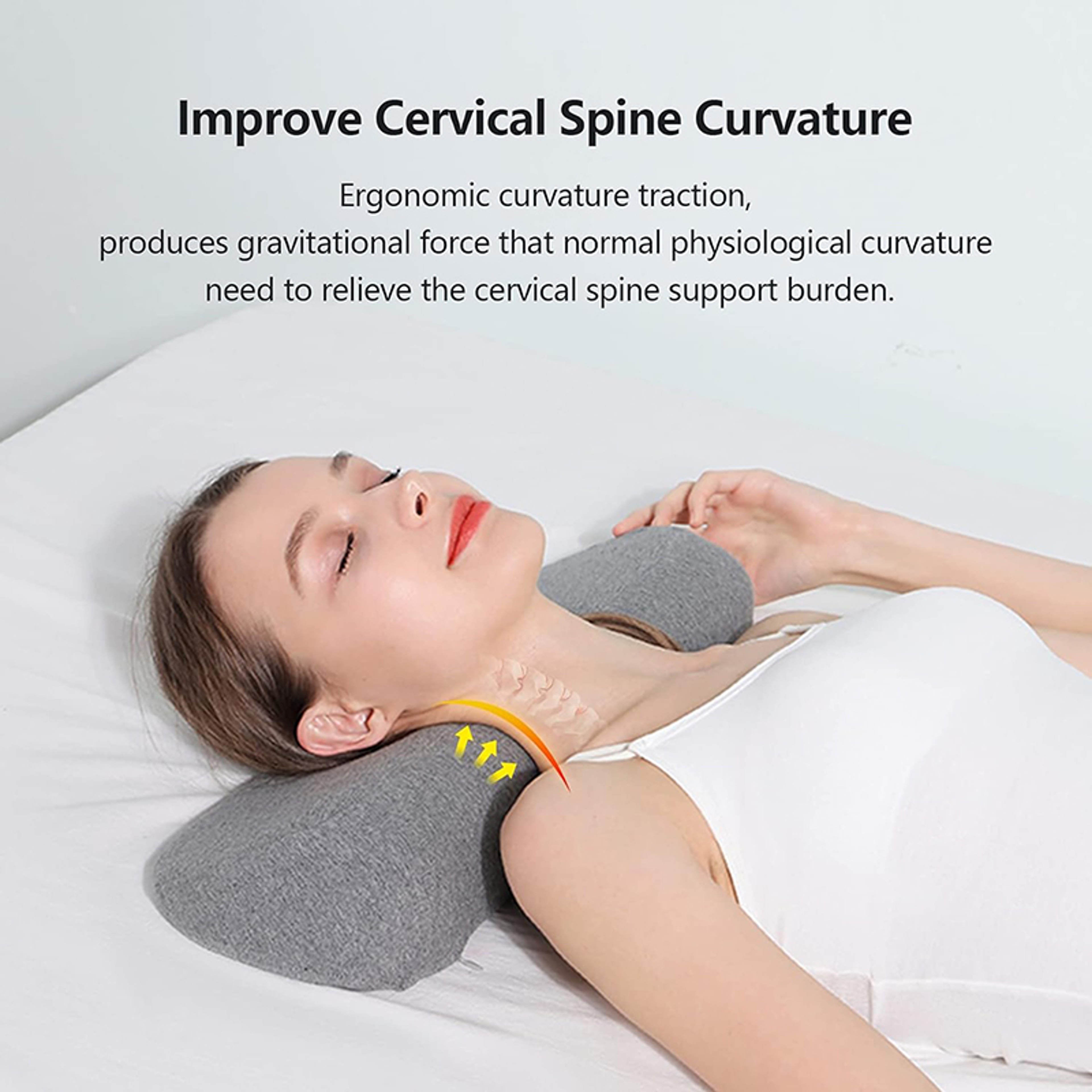 Cervical Pillow Memory Foam Contour Side Sleeper Pillow For Neck Support 8