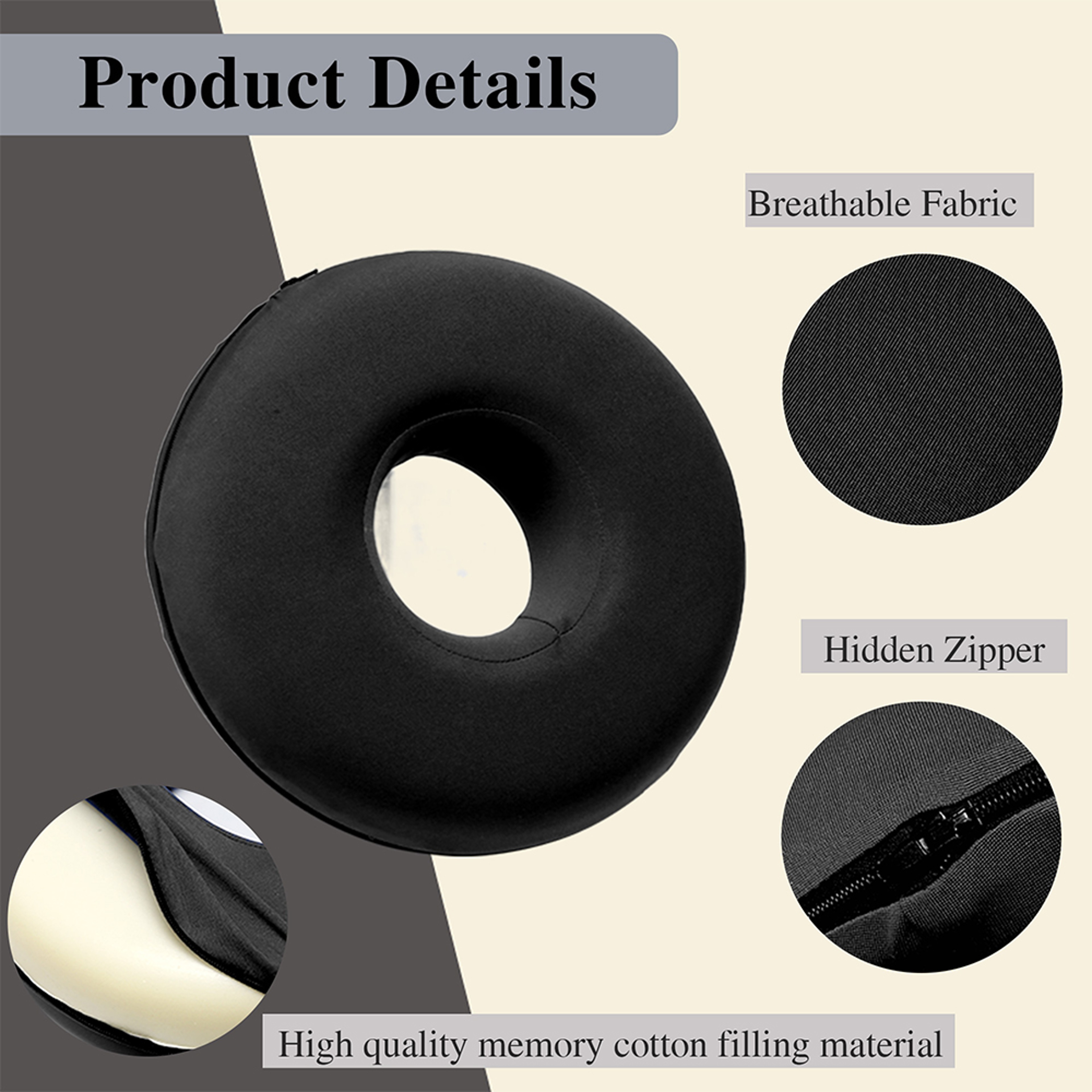 Ear Piercing Pillow For Side Sleepers With Ear Hole For Ear Pain Relief 5