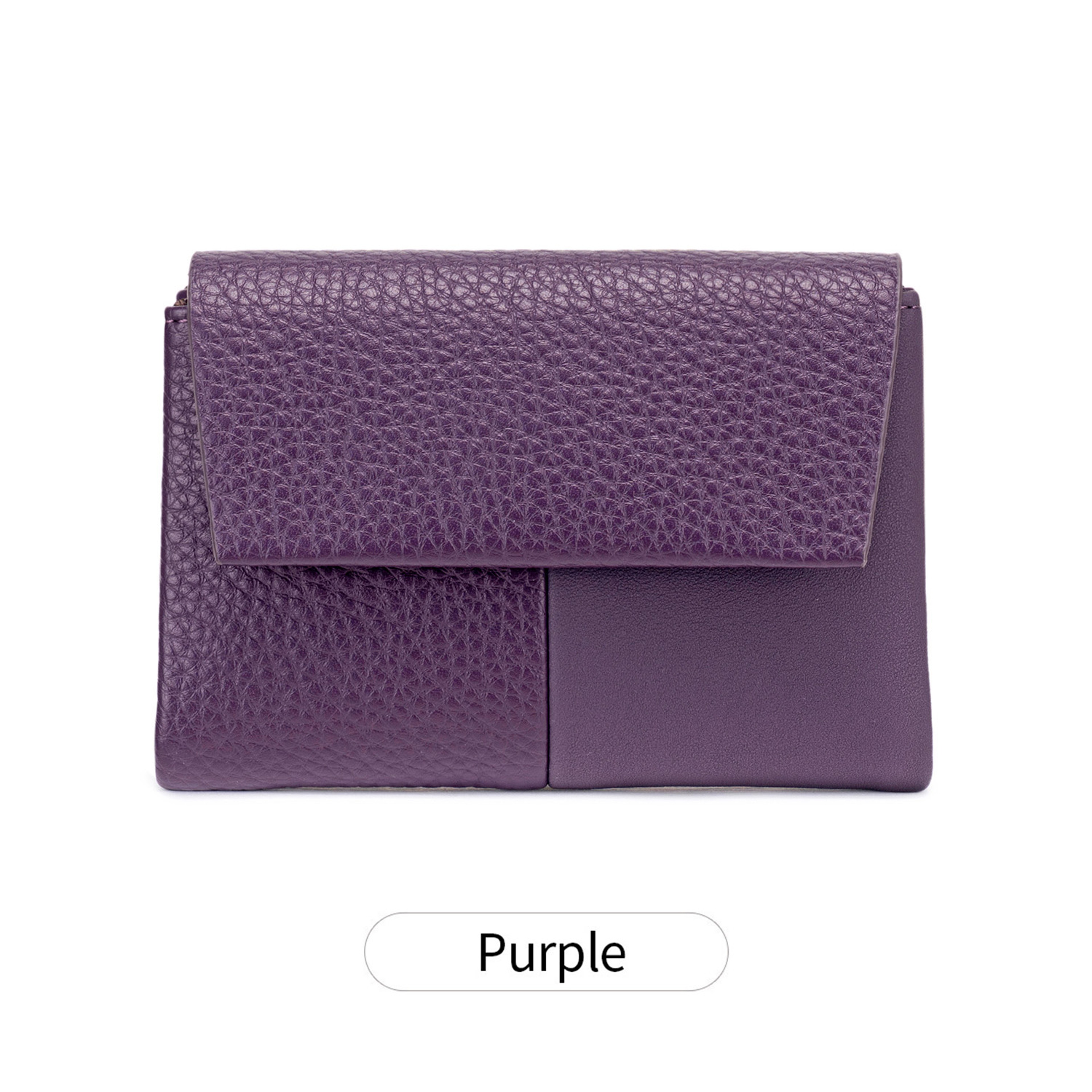 Tri Fold Wallet Large Capacity Card Holder With Zipper Coin Pocket 5