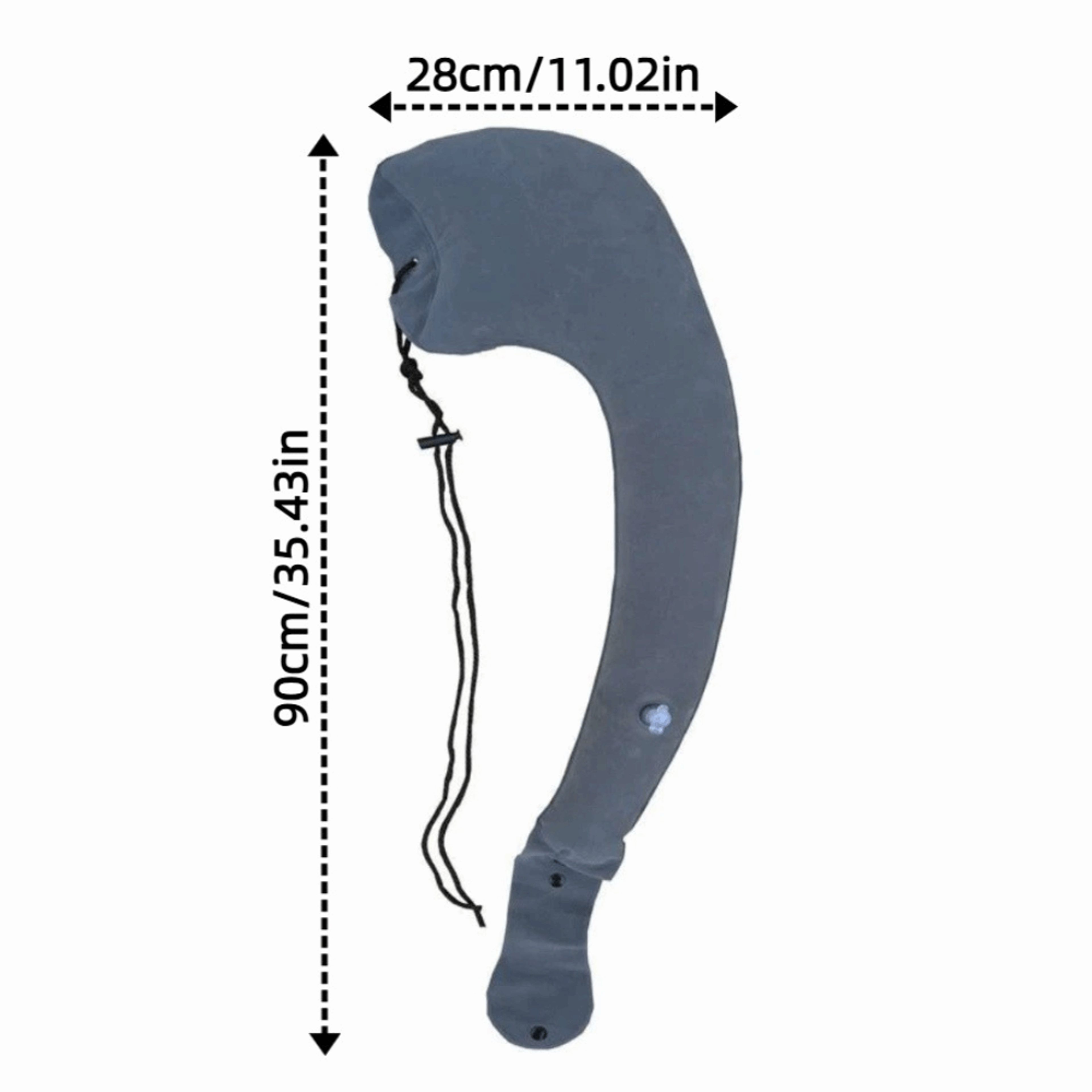 Foldable Inflatable Travel Pillow For Side Sleeping And Neck Support 2