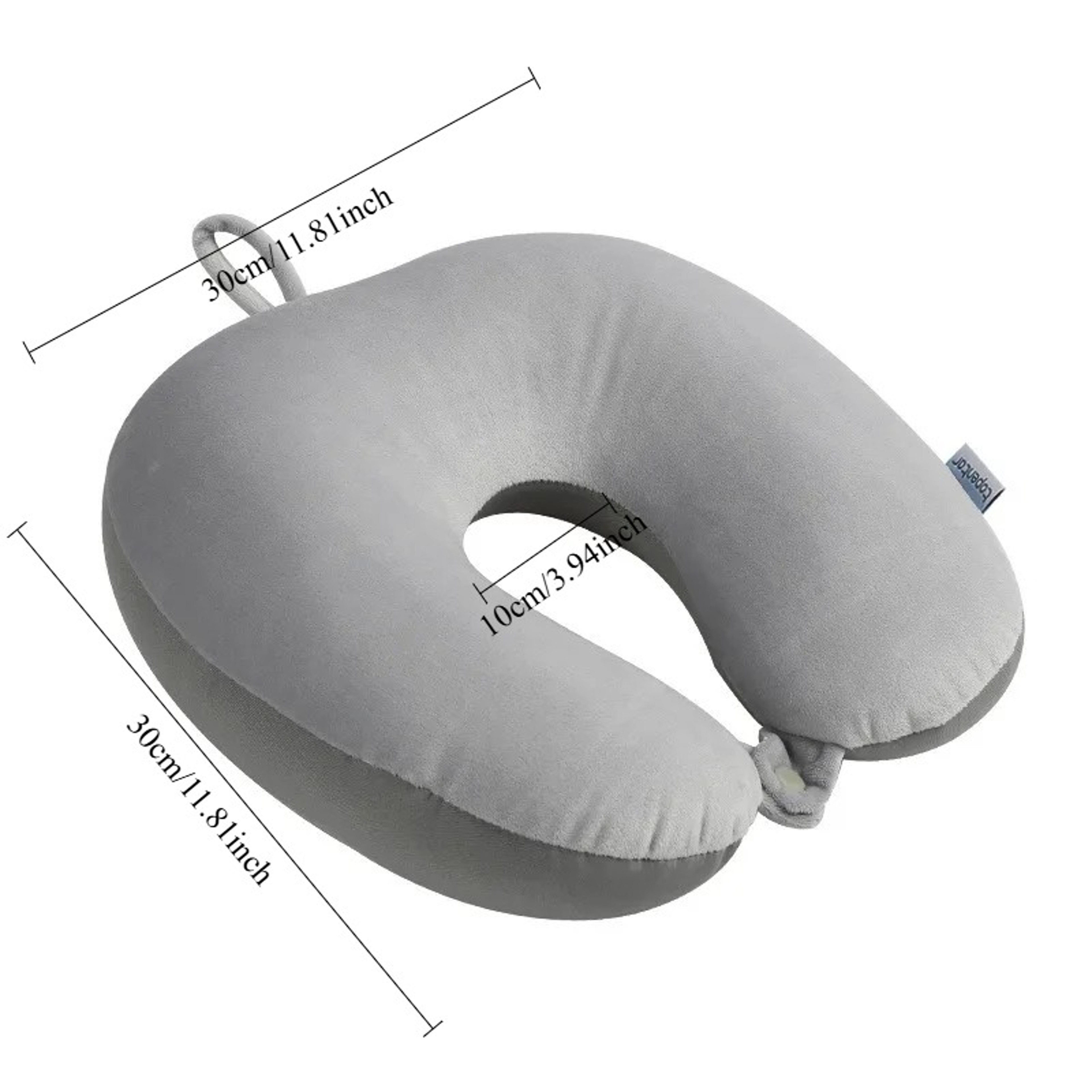 Slow Rebound Travel Neck Pillow For Airplane Car And Nap Support 4