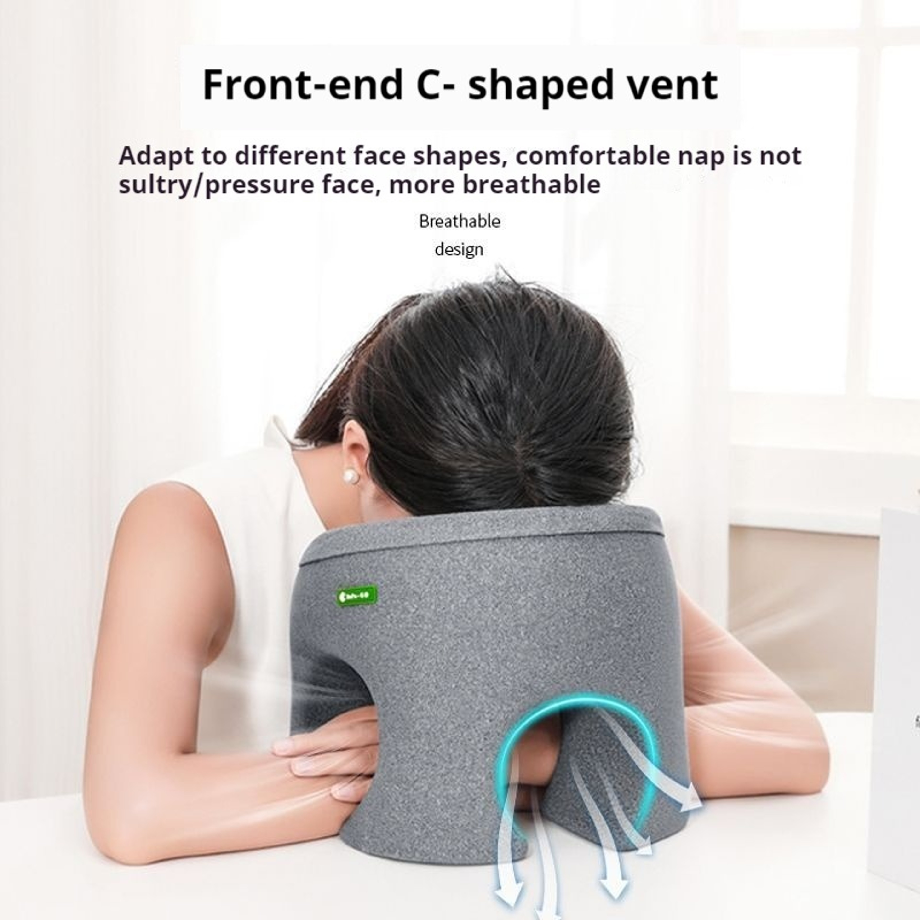 Memory Foam Nap Pillow For Desk Napping Neck Support And Travel Rest 7
